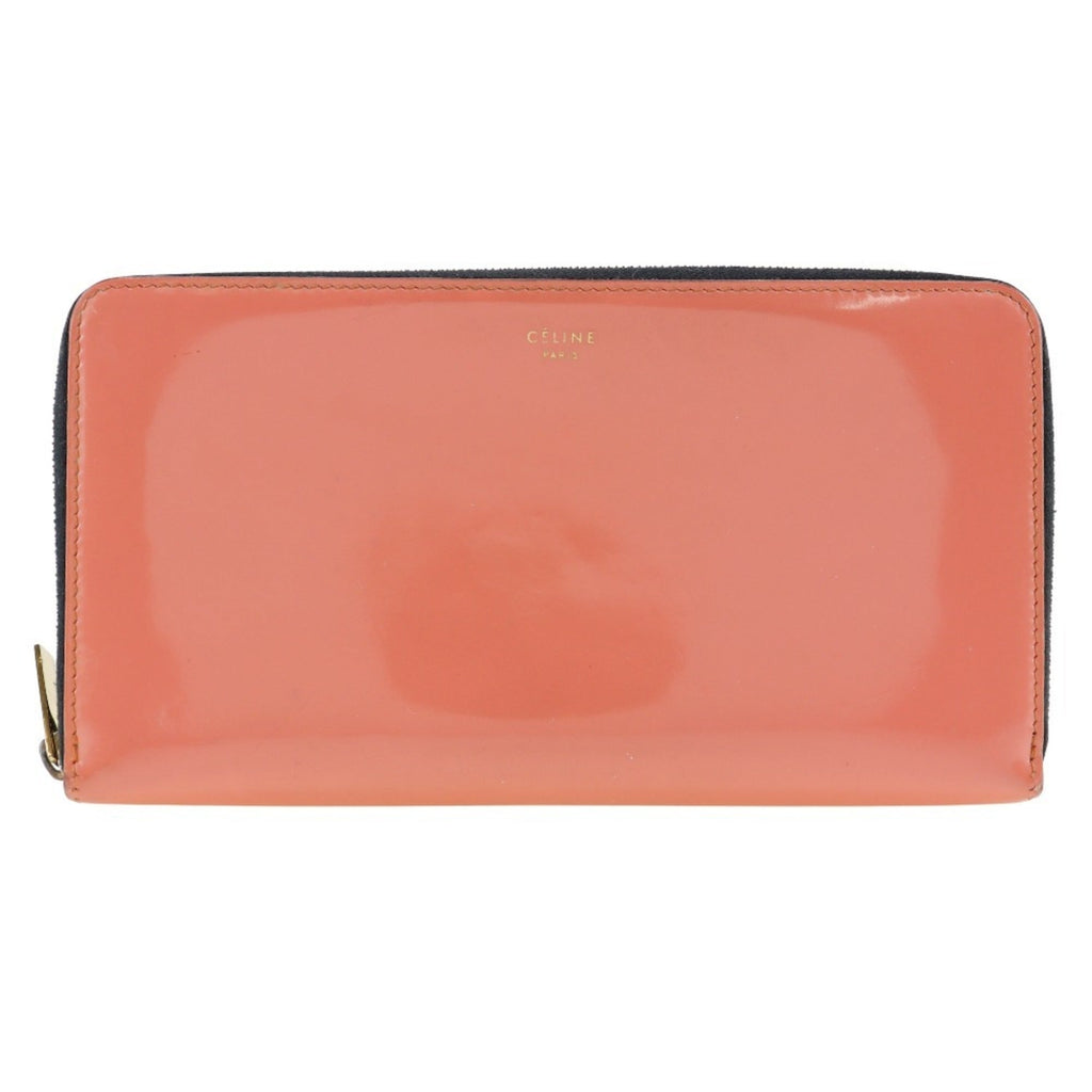 Celine Pink Leather Long Wallet (Bi-Fold)