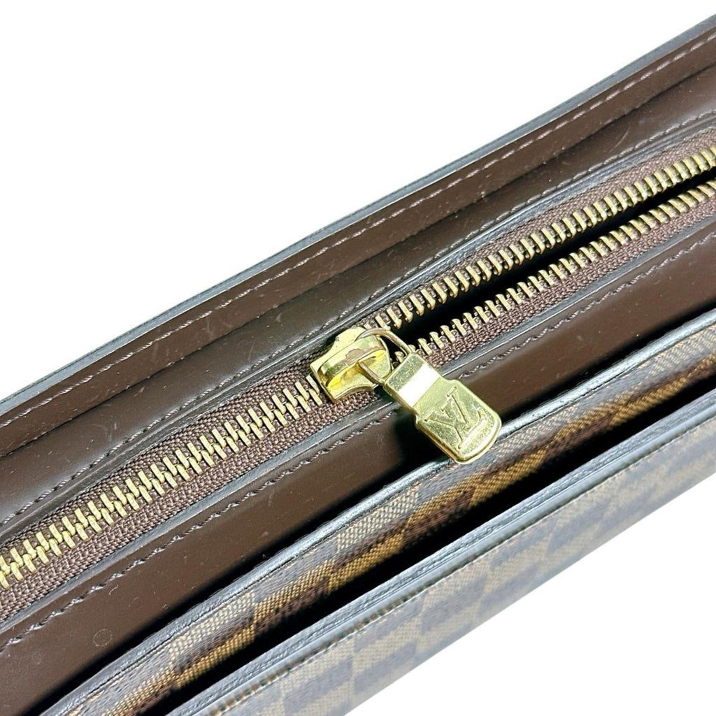 Louis Vuitton Brown Damier Canvas Clutch Bag