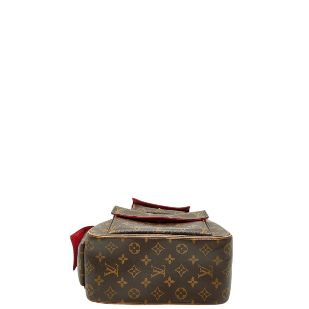 Louis Vuitton Brown Pvc Leather Handbag