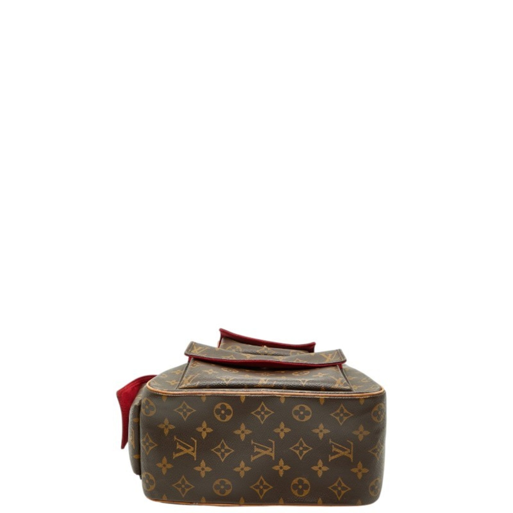 Louis Vuitton Brown Pvc Leather Handbag