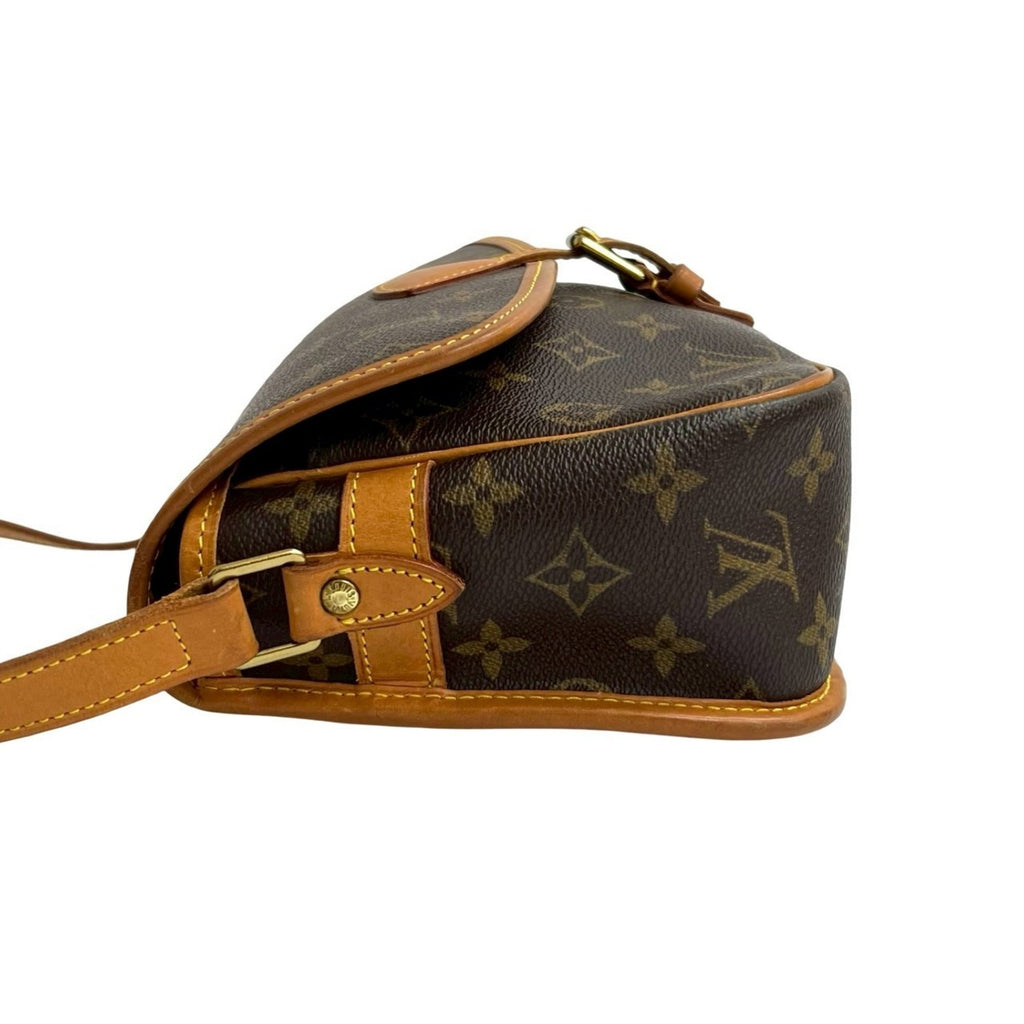 Louis Vuitton Brown Leather Pvc Pochette Shoulder Bag