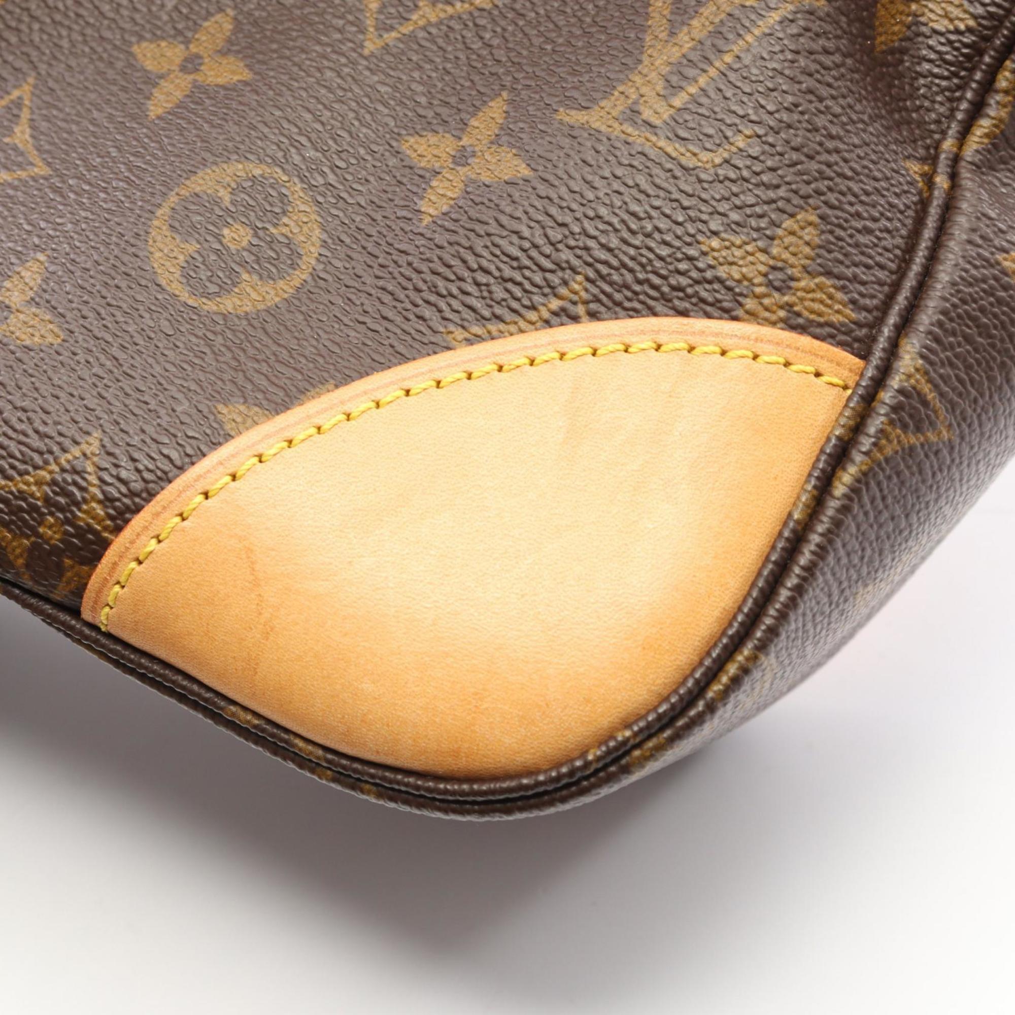 Louis Vuitton Brown Monogram Coated Canvas Leather Shoulder Bag