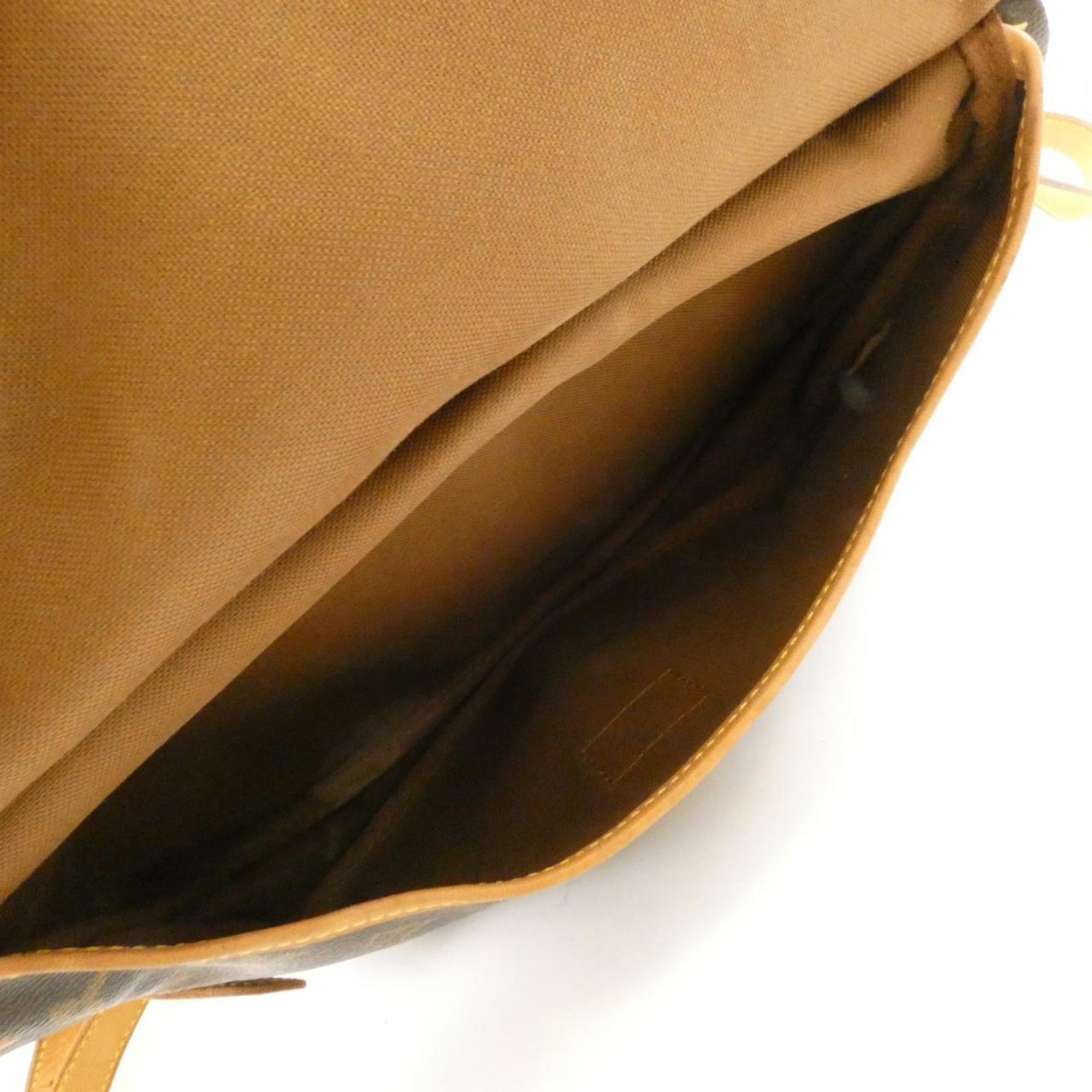 Louis Vuitton Brown Coated Canvas Shoulder Bag
