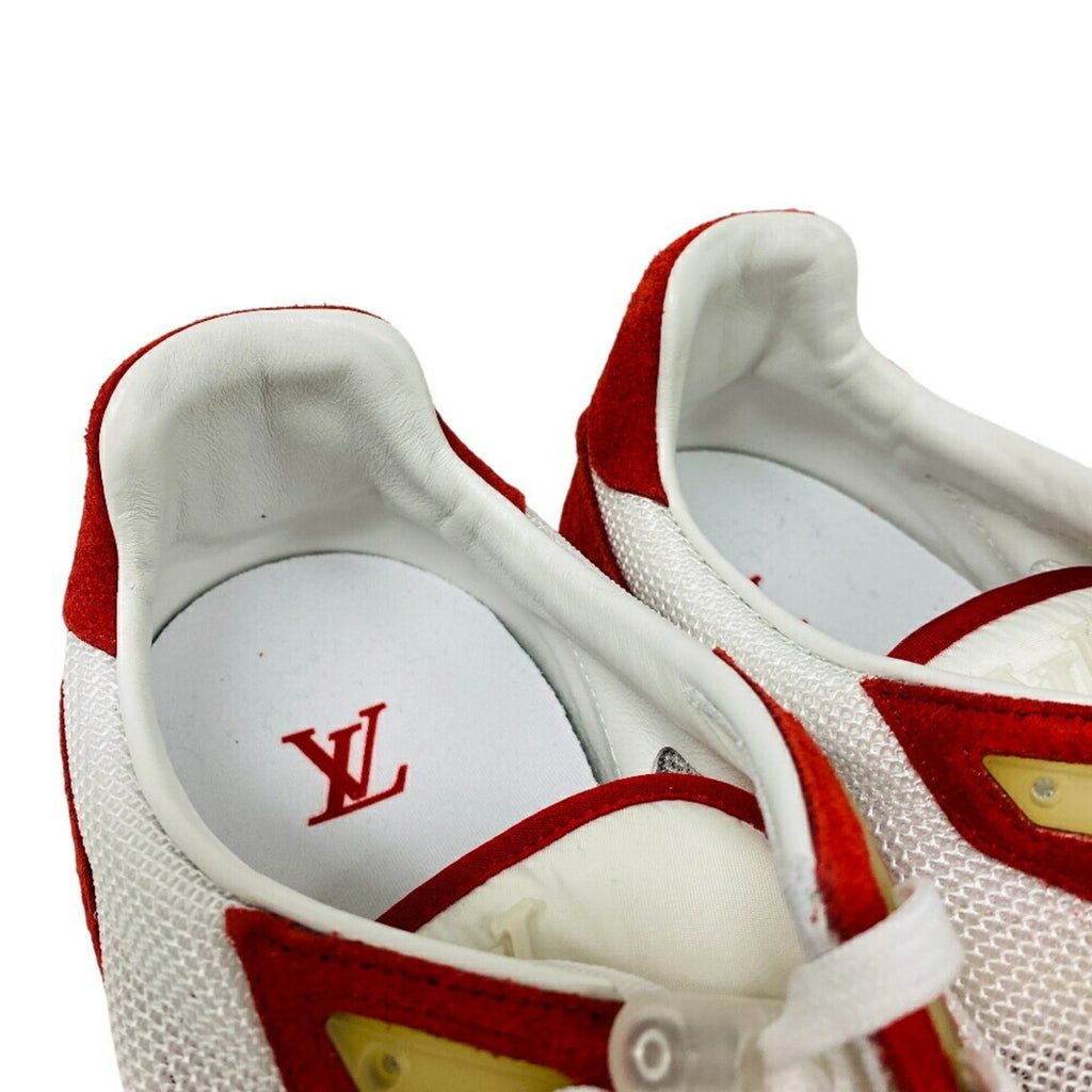 Louis Vuitton Red Color White Sneakers