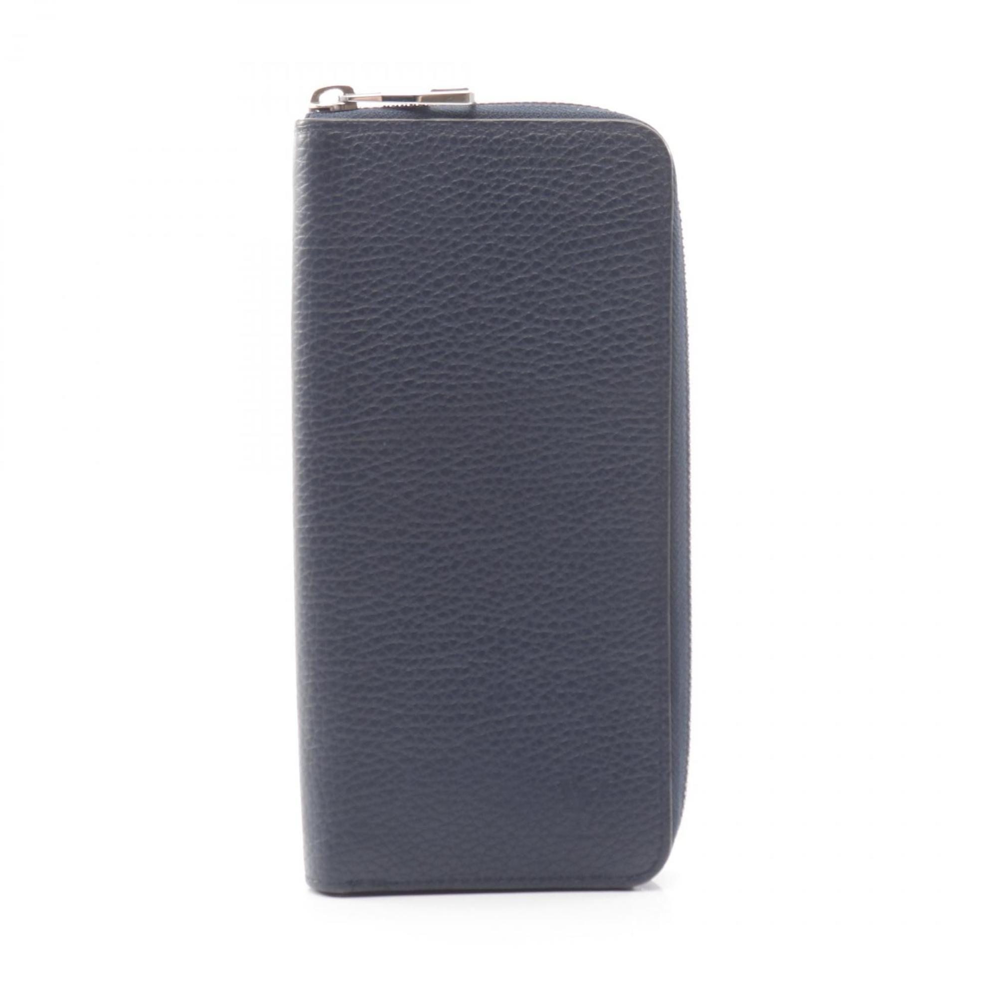 Louis Vuitton Navy Leather Long Wallet