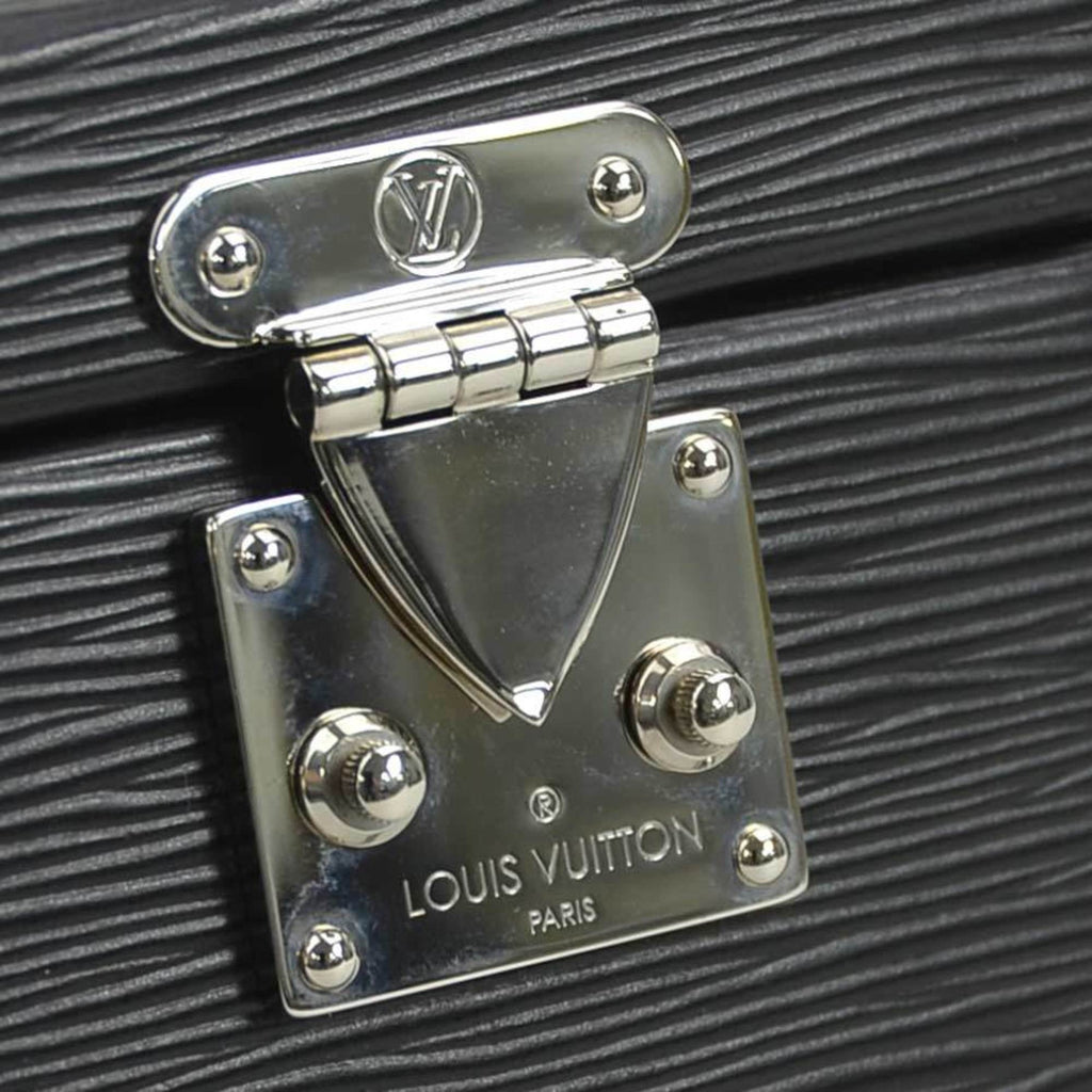 Louis Vuitton Noir Epi Leather Shoulder Bag Vanity Bag
