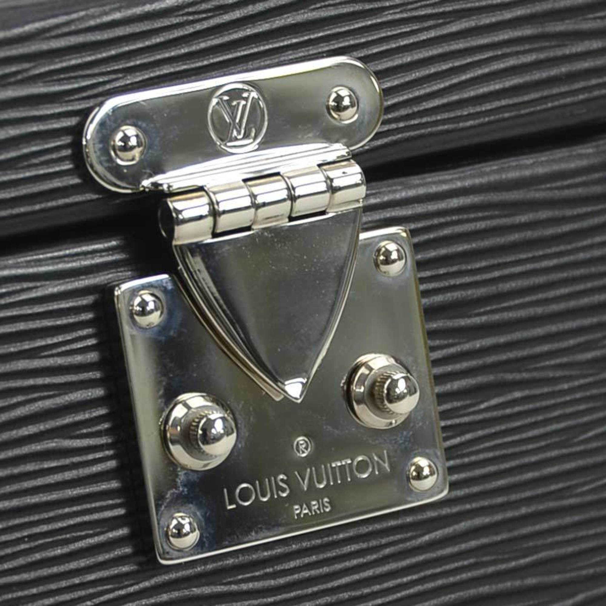 Louis Vuitton Noir Epi Leather Shoulder Bag Vanity Bag