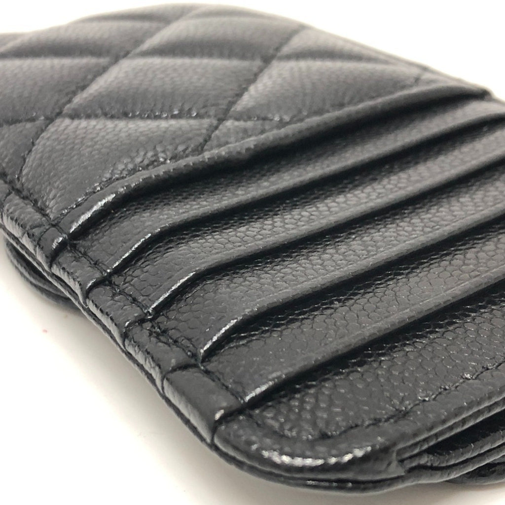 Chanel Black Grained Calfskin Coin Purse/Coin Case