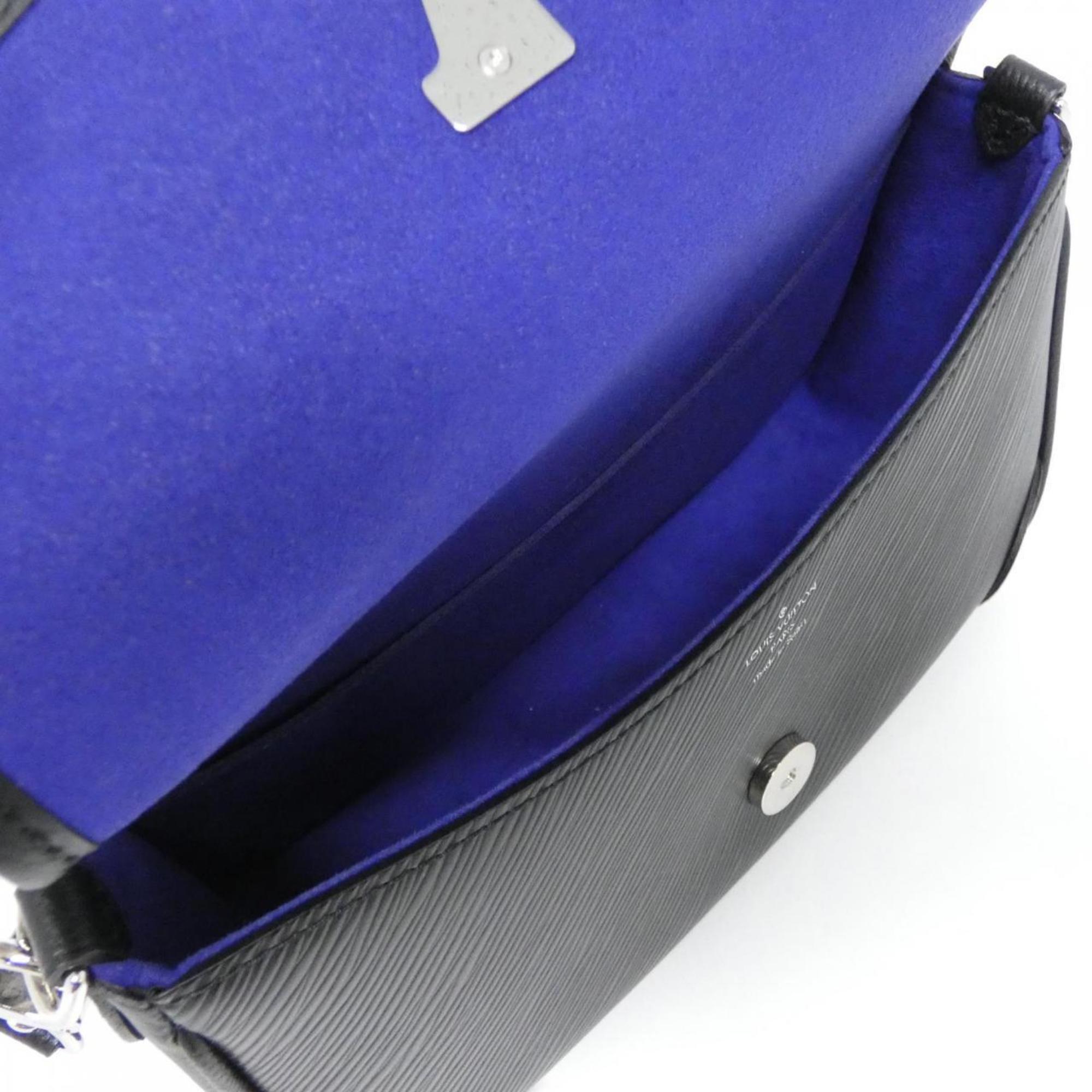 Louis Vuitton Black Leather Shoulder Bag