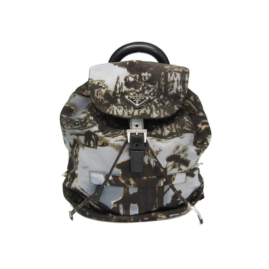 Prada Camouflage Backpack Tessuto Multicolour Nylon Backpack Bag