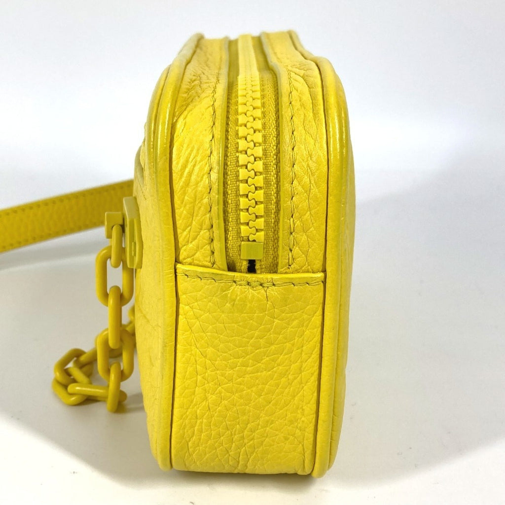 Louis Vuitton Yellow Leather Clutch Bag