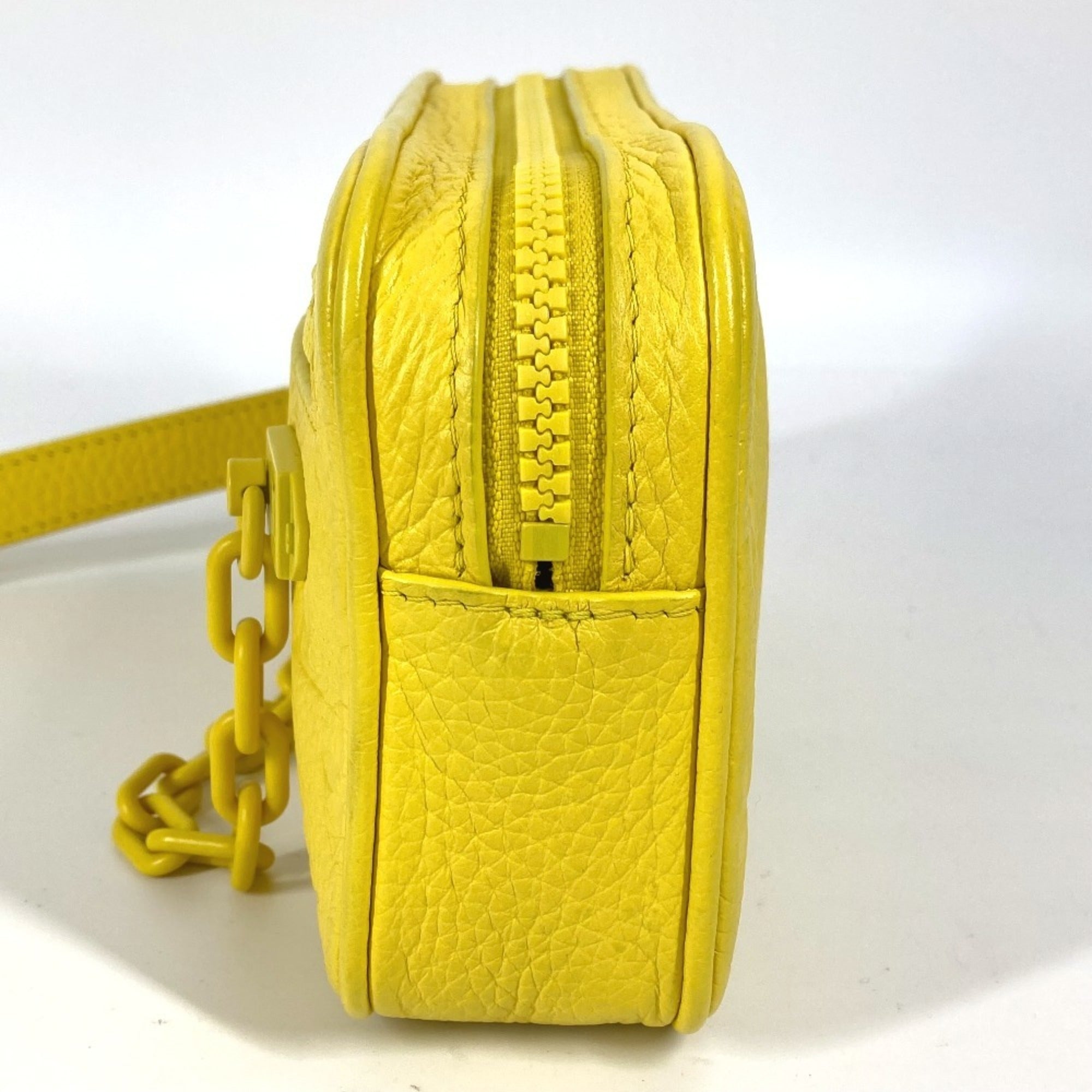 Louis Vuitton Yellow Leather Clutch Bag
