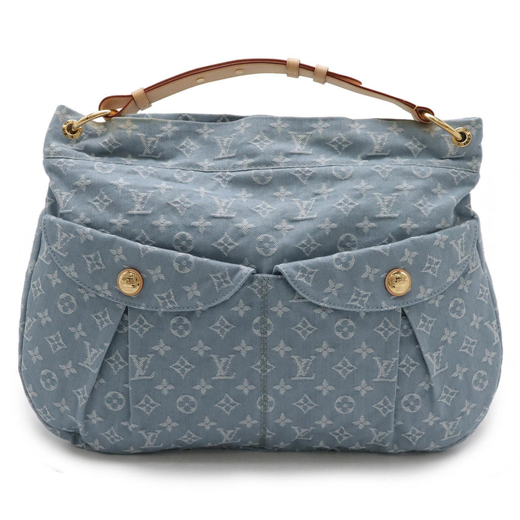 Louis Vuitton Blue Yellow Monogram Denim Shoulder Bag