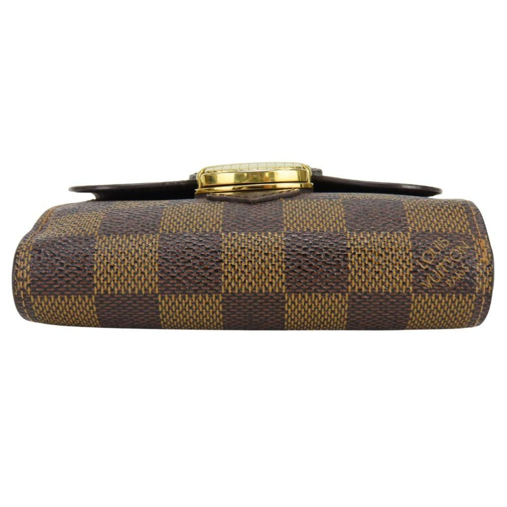 Louis Vuitton Brown Damier Canvas Ebene Damier Canvas Wallet (Tri-Fold)