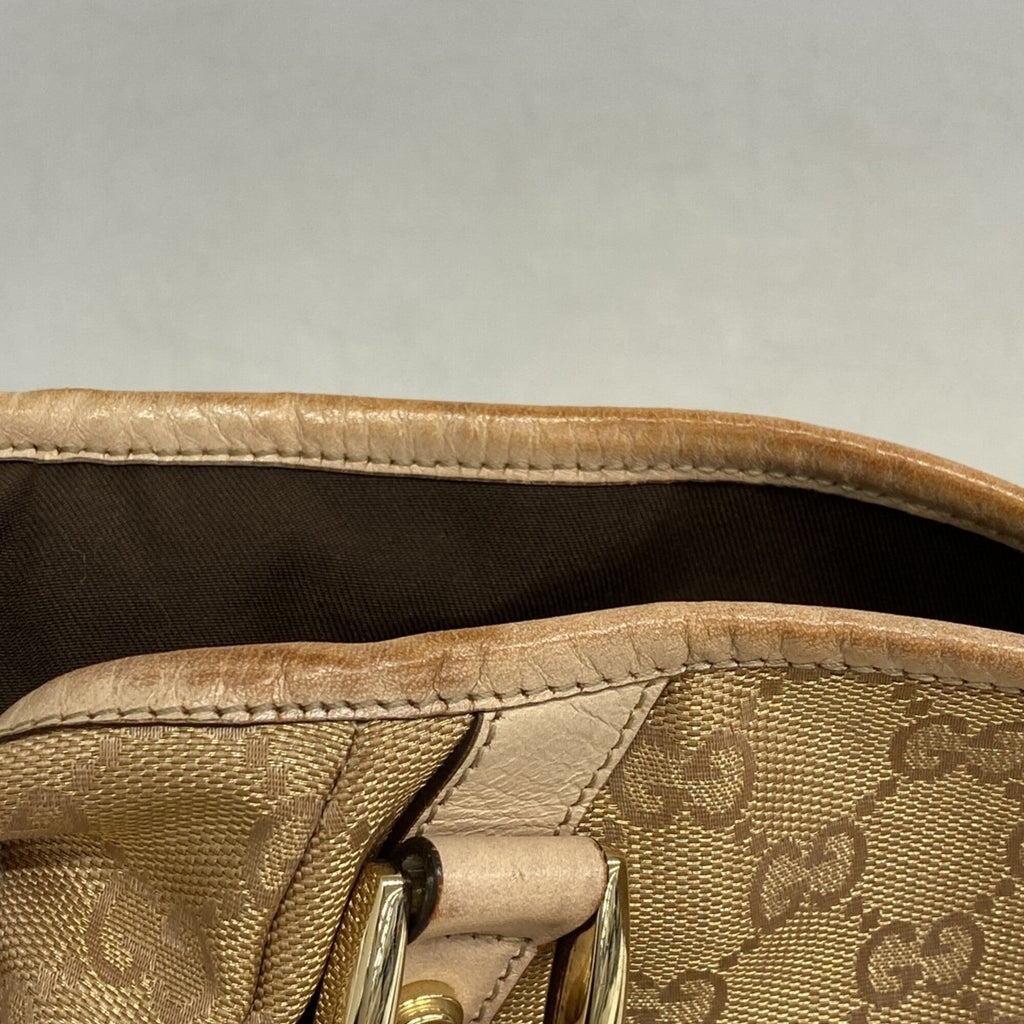Gucci Beige Canvas Tote Bag (Pre-Owned)