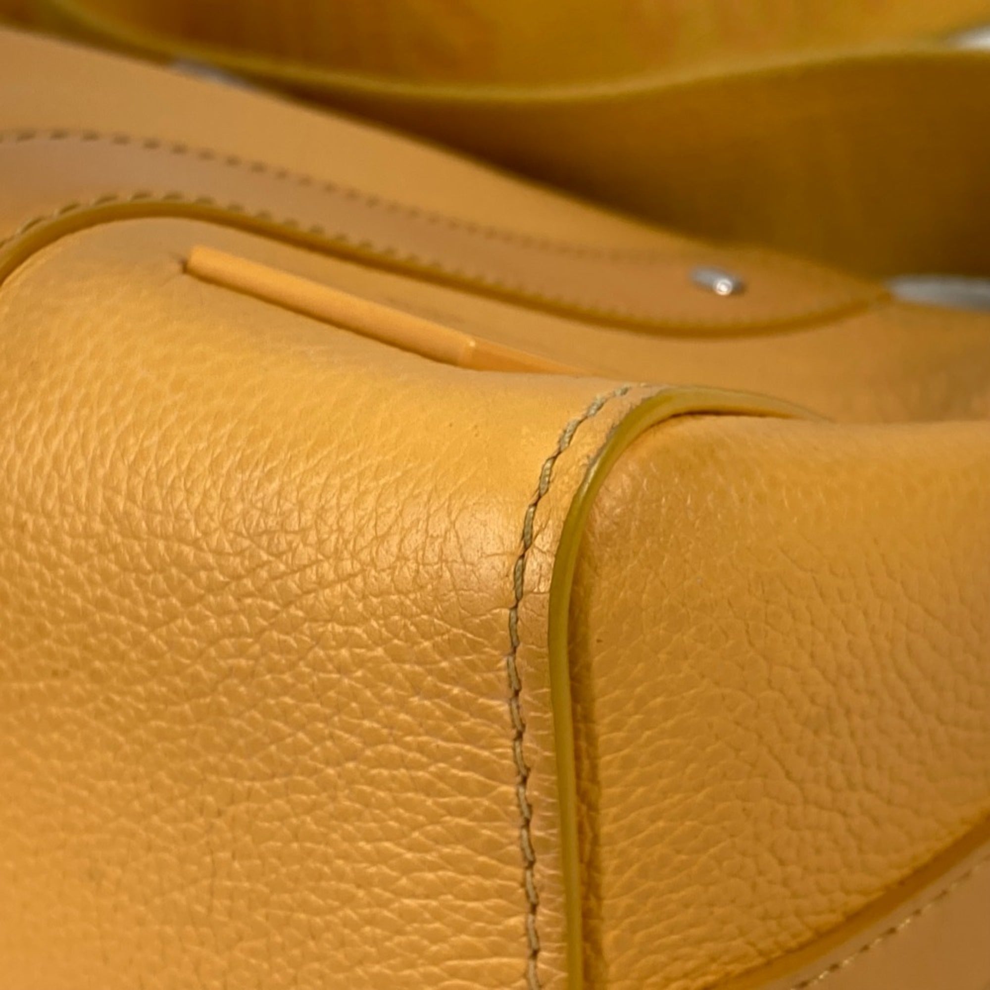 Louis Vuitton Yellow Leather Shoulder Bag