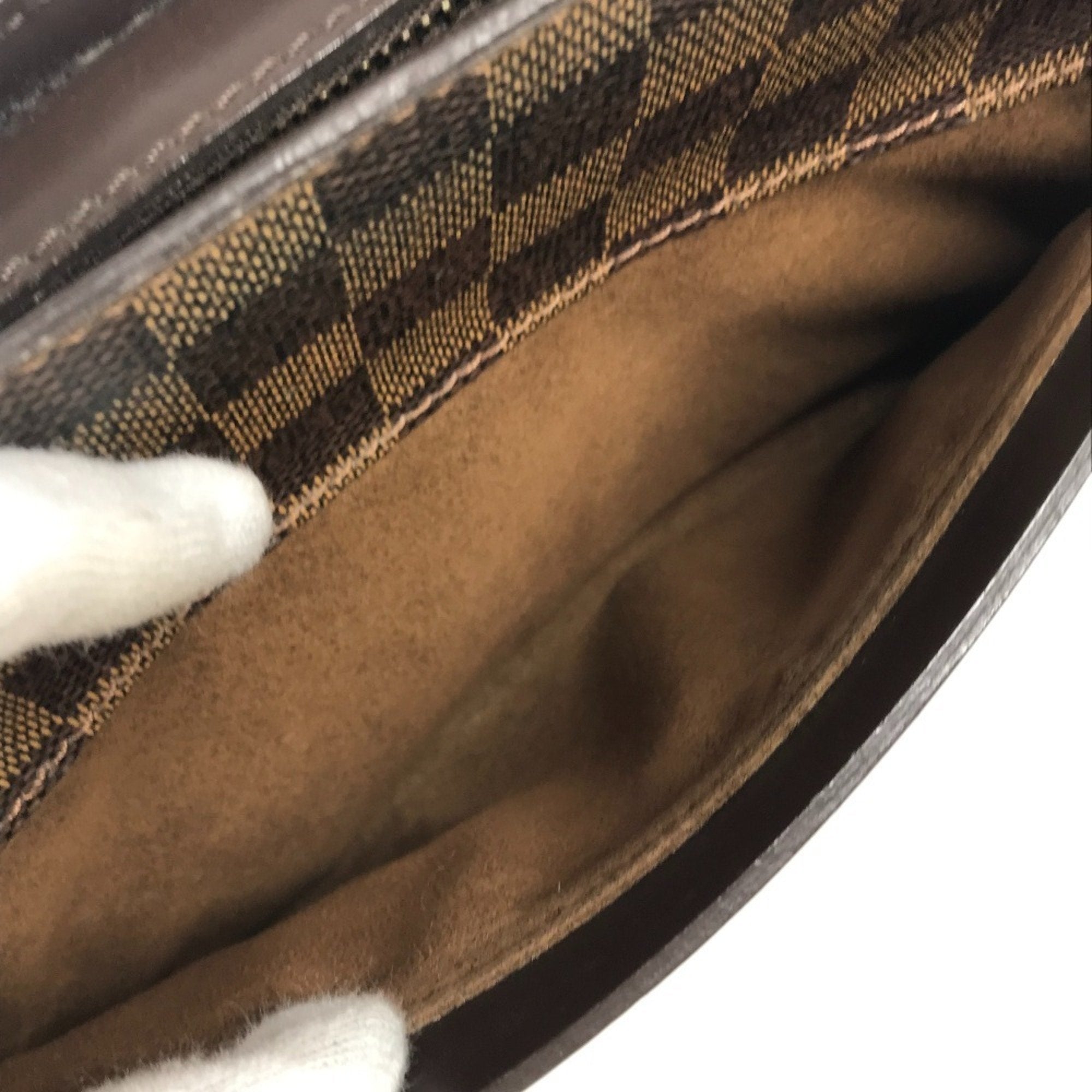 Louis Vuitton Brown Ebene Damier Canvas Clutch Bag Pouch