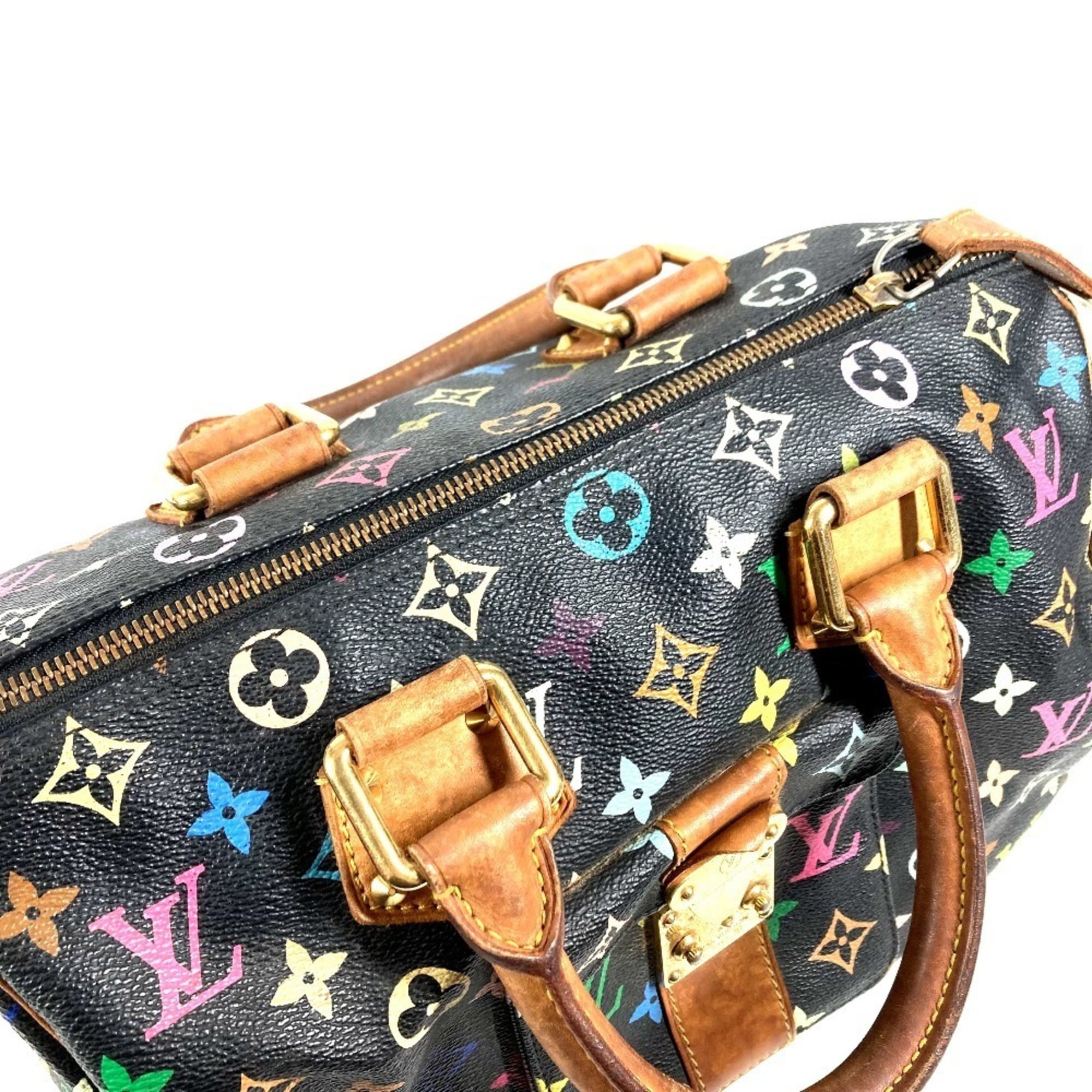 Louis Vuitton Black Multi-Color Noir Monogram Multicolore Handbag
