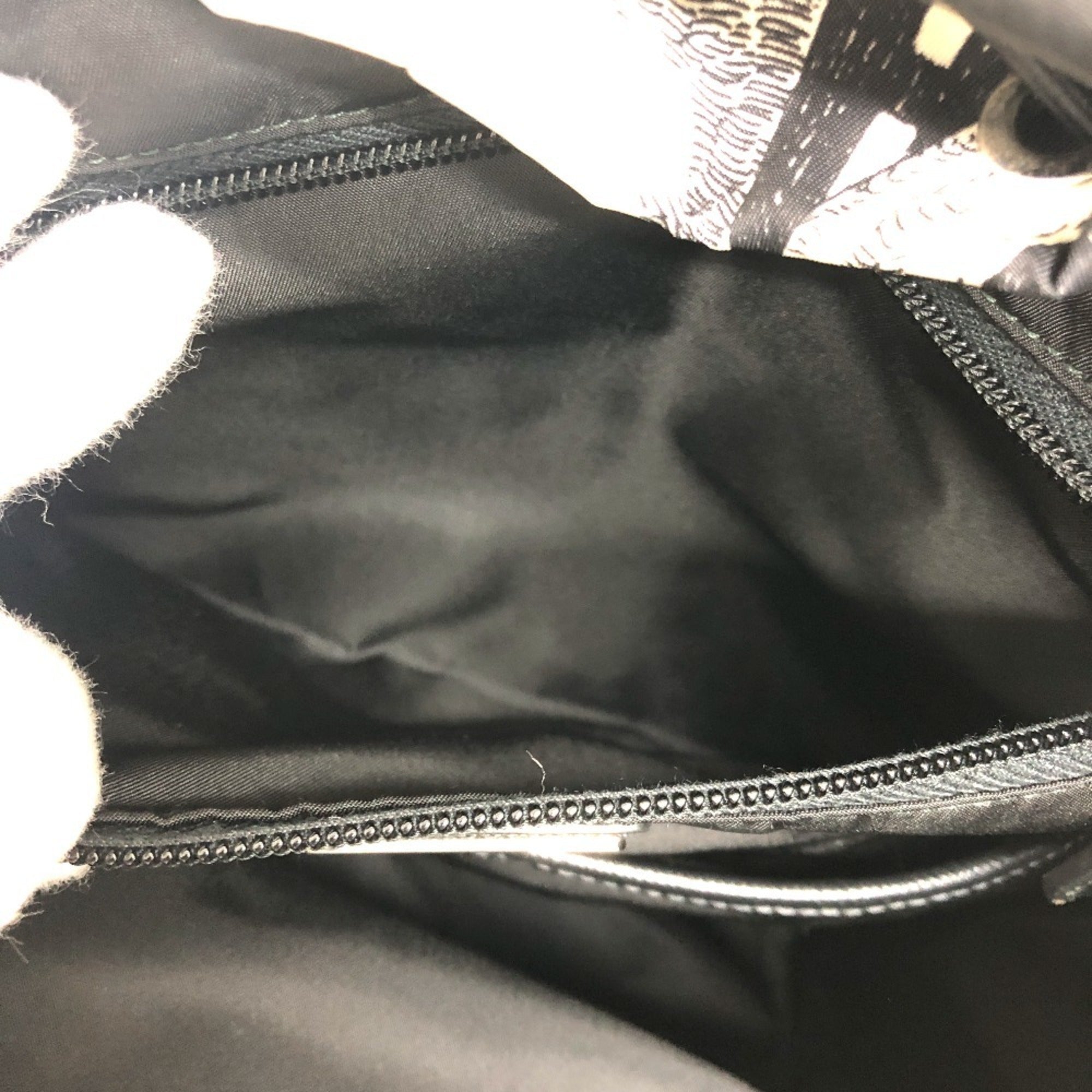 Prada Black White Nylon Backpack