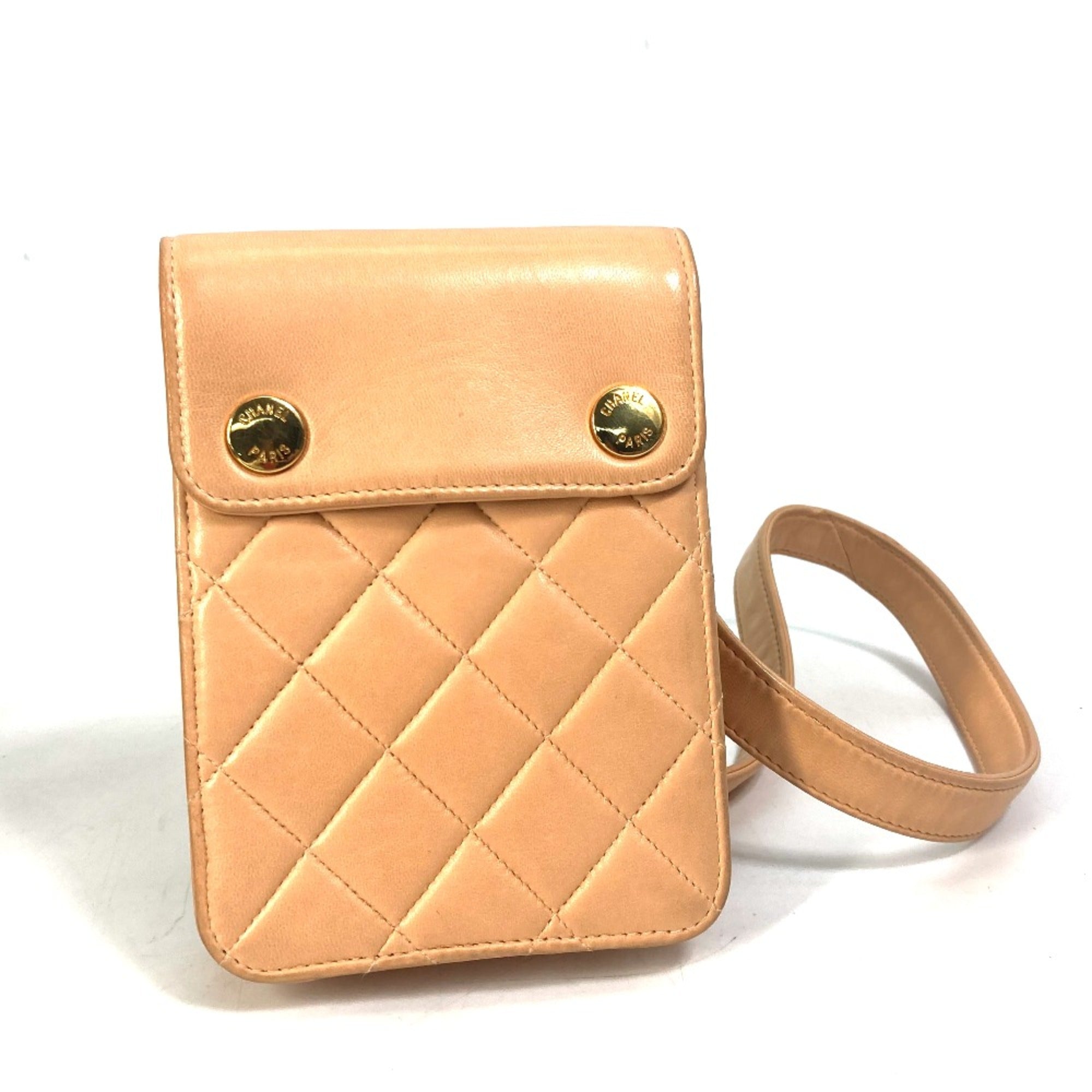 Chanel Pink Leather Shoulder Bag