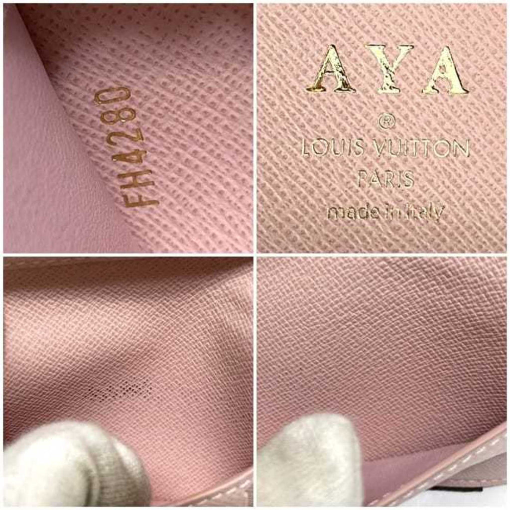 Louis Vuitton Brown Monogram Pink Rose Ballerine Monogram Wallet (Tri-Fold)