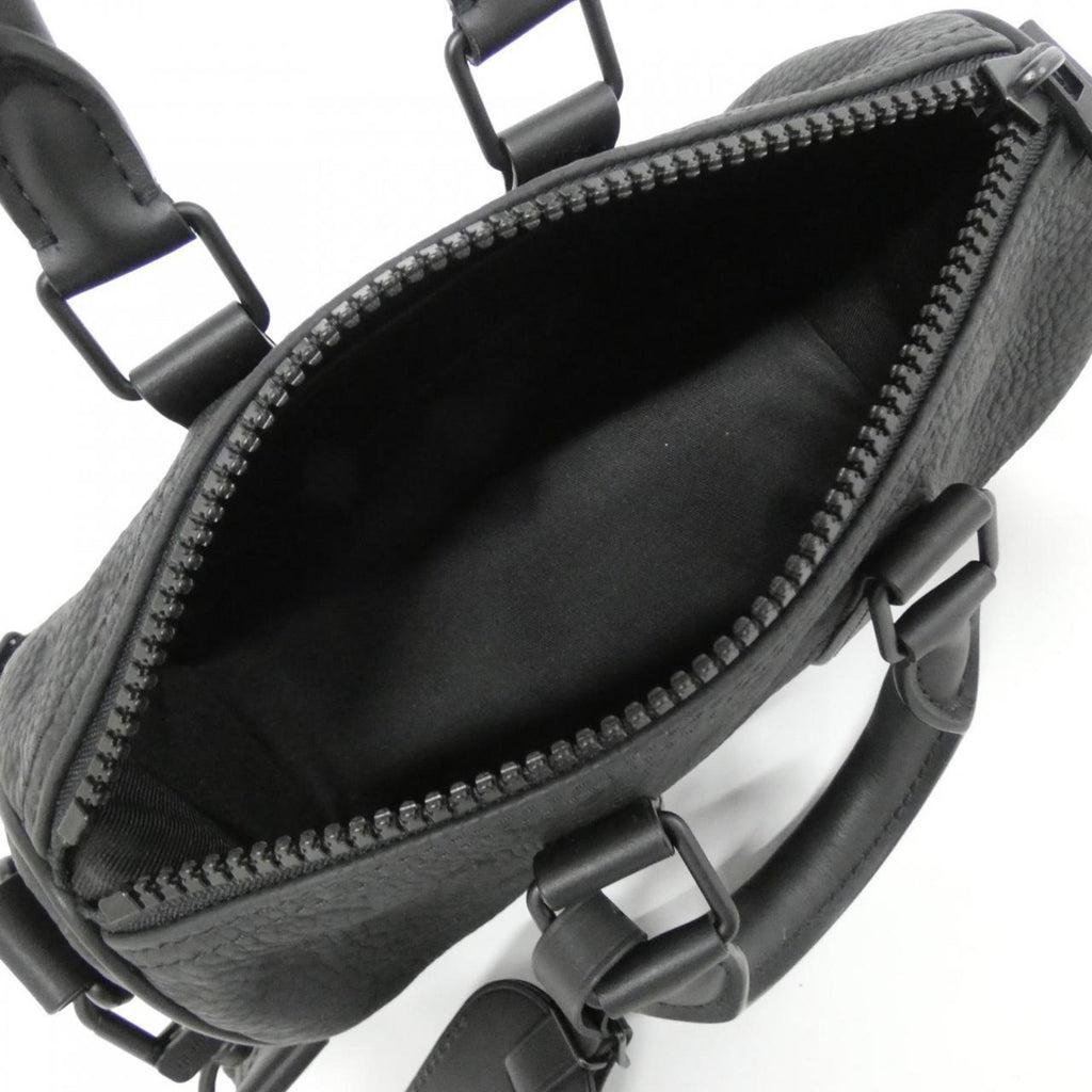 Louis Vuitton Black Leather Boston Bag