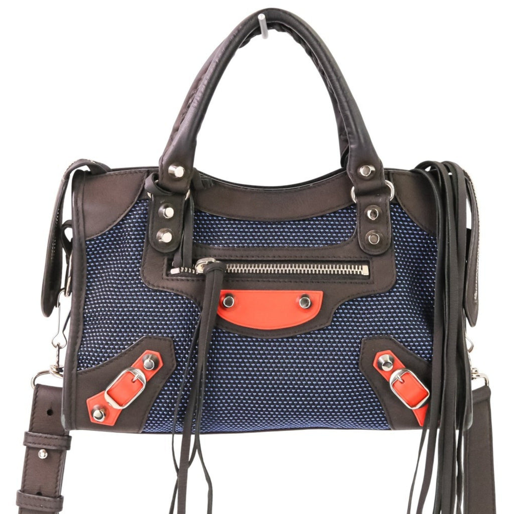 Balenciaga Dark Brown Navy Orange Hand