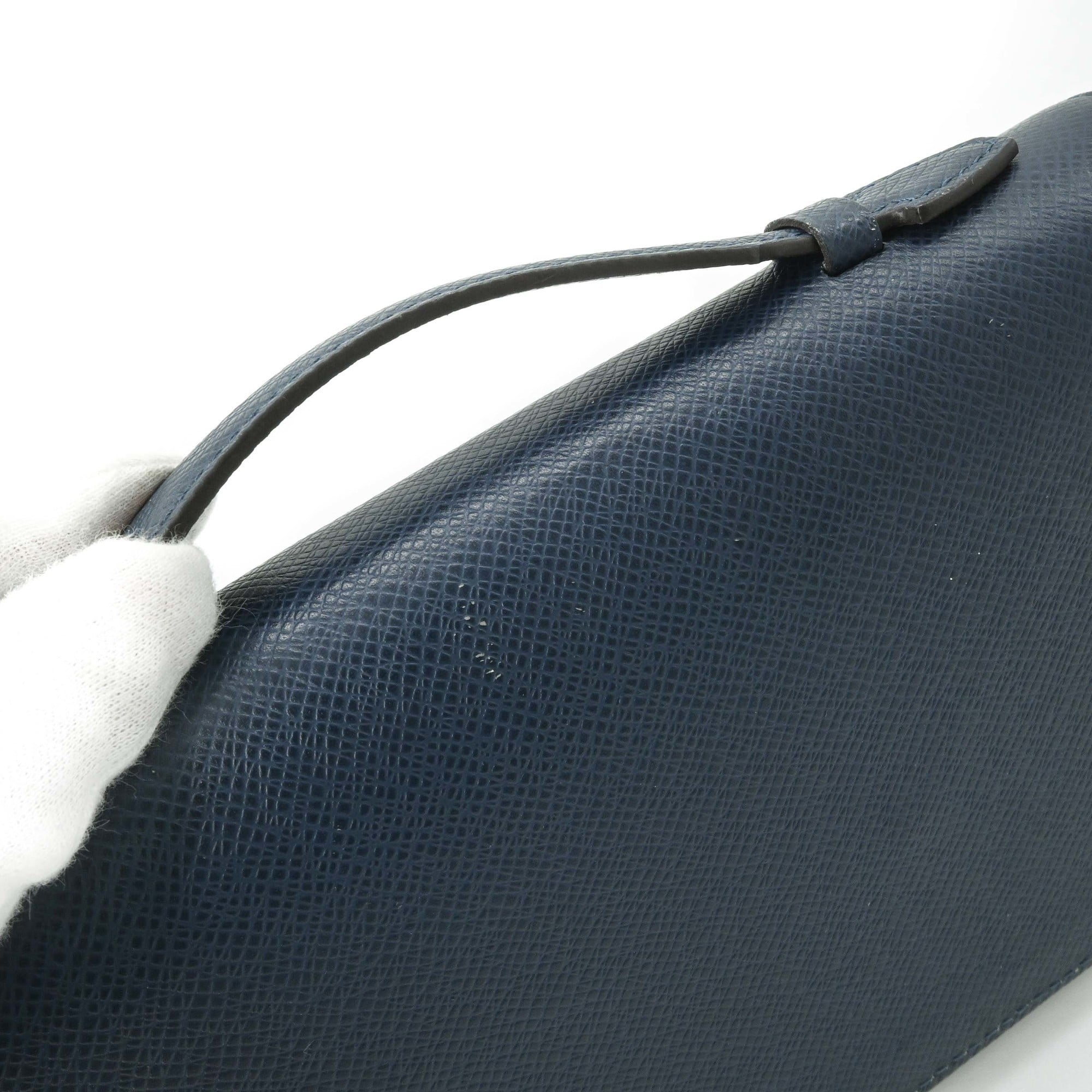 Louis Vuitton Taiga Navy Blue Taiga Leather Long Wallet