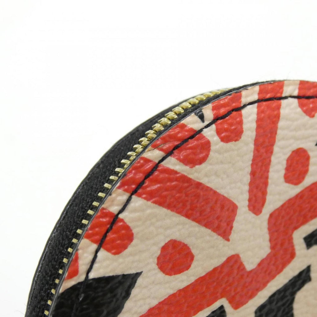 Louis Vuitton Cream Red Color Rouge Coated Canvas Coin Purse/Coin Case
