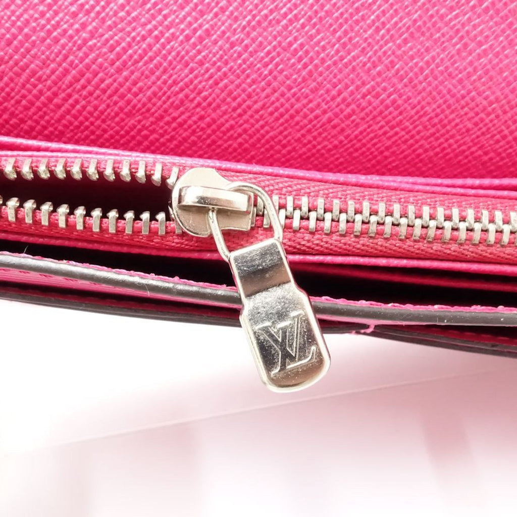 Louis Vuitton Hot Pink Leather Long Wallet