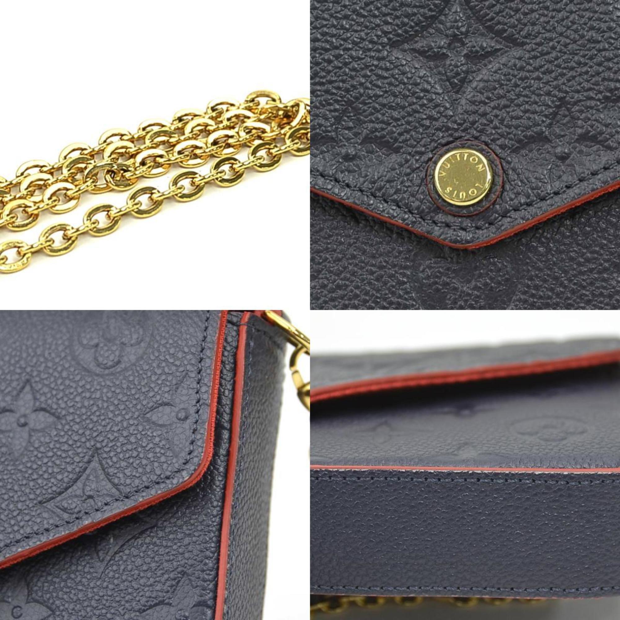 Louis Vuitton Navy Monogram Empreinte Pochette Shoulder Bag