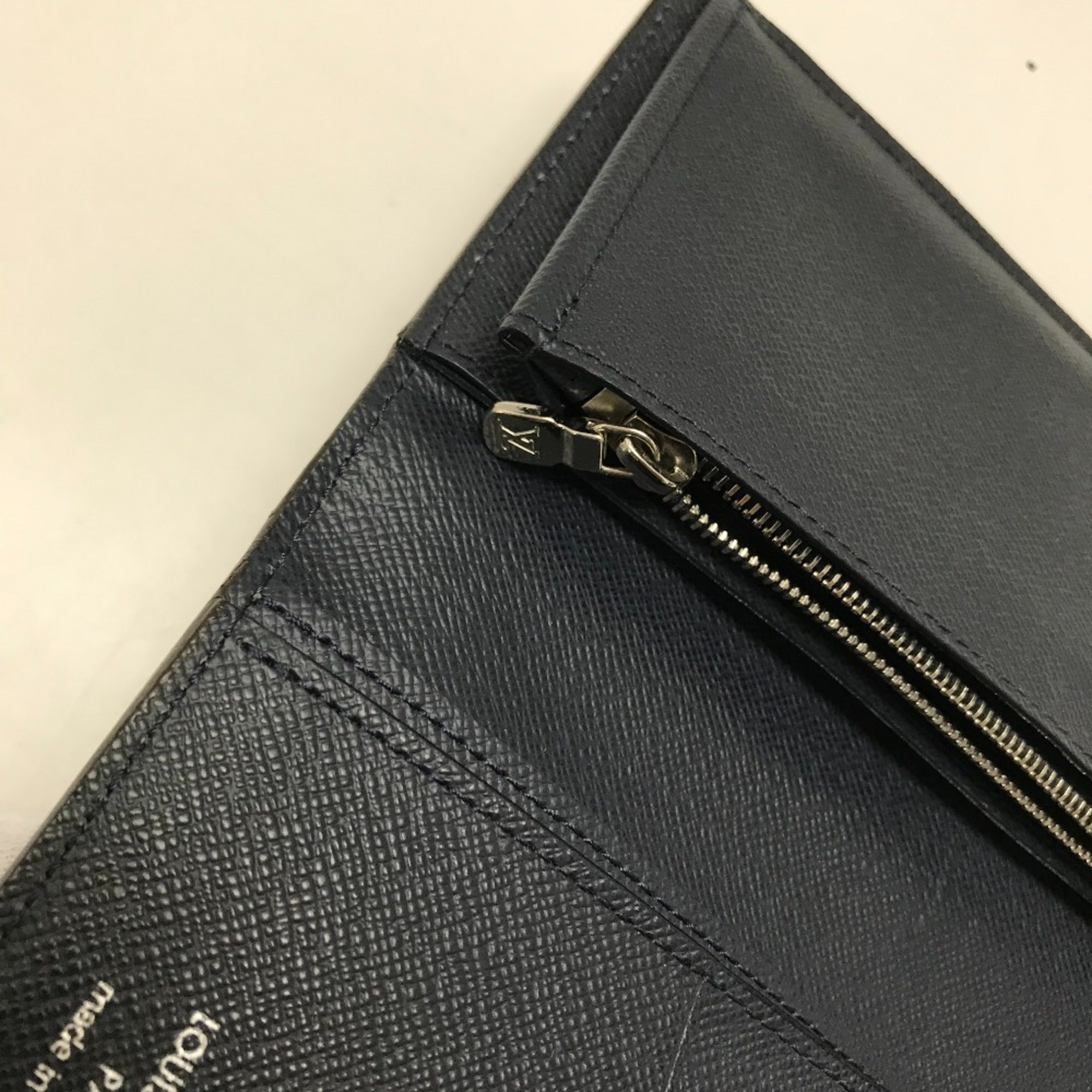 Louis Vuitton Navy Epi Leather Long Wallet