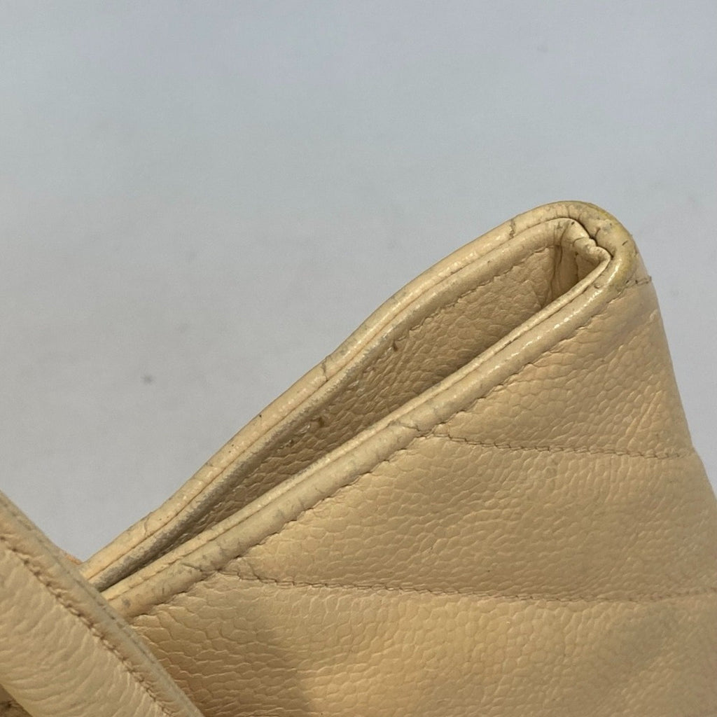 Chanel Yellow Leather Shoulder Bag