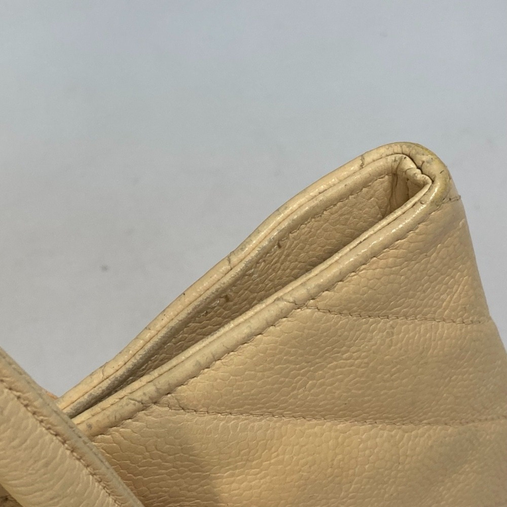 Chanel Yellow Leather Shoulder Bag