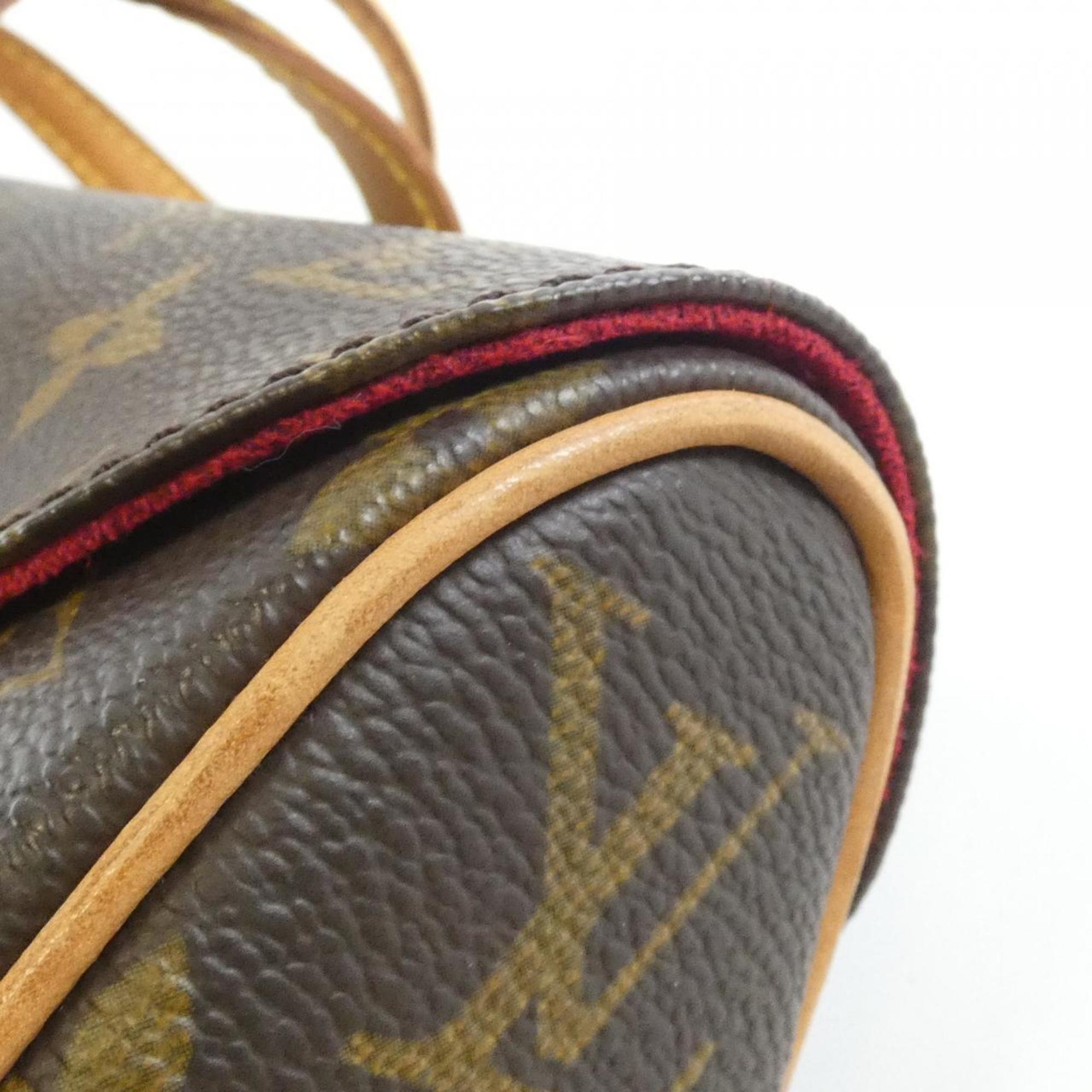 Louis Vuitton Brown Coated Canvas Handbag