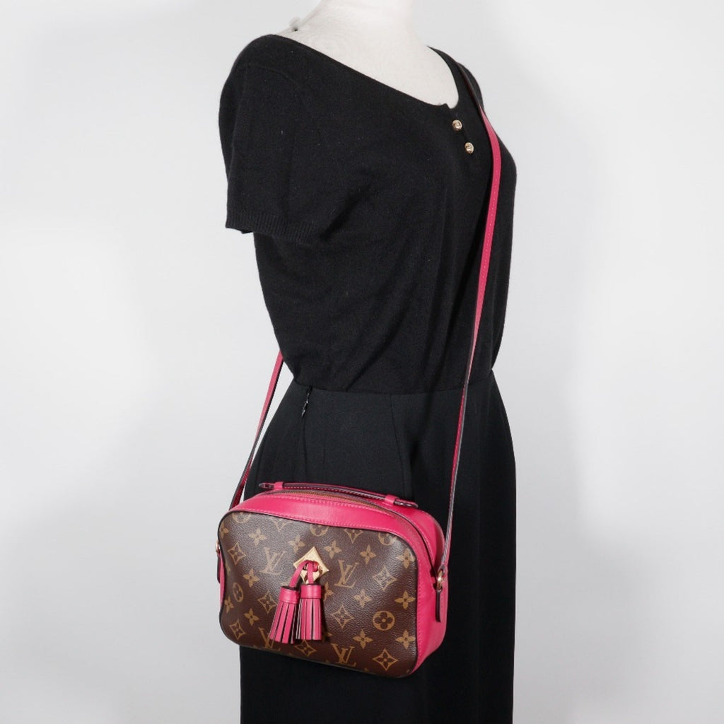 Louis Vuitton Brown Red Color Monogram Shoulder Bag