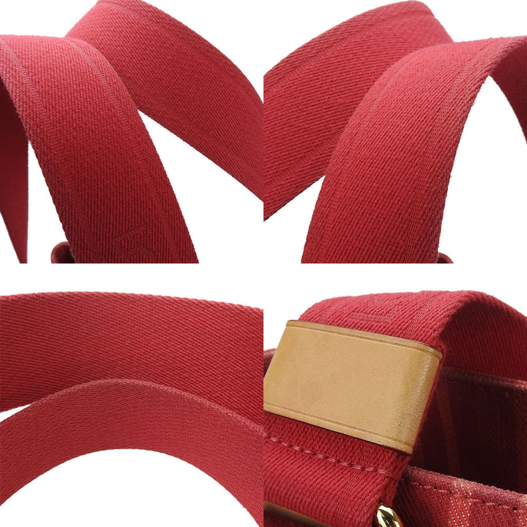 Louis Vuitton Red Color Canvas Tote Bag