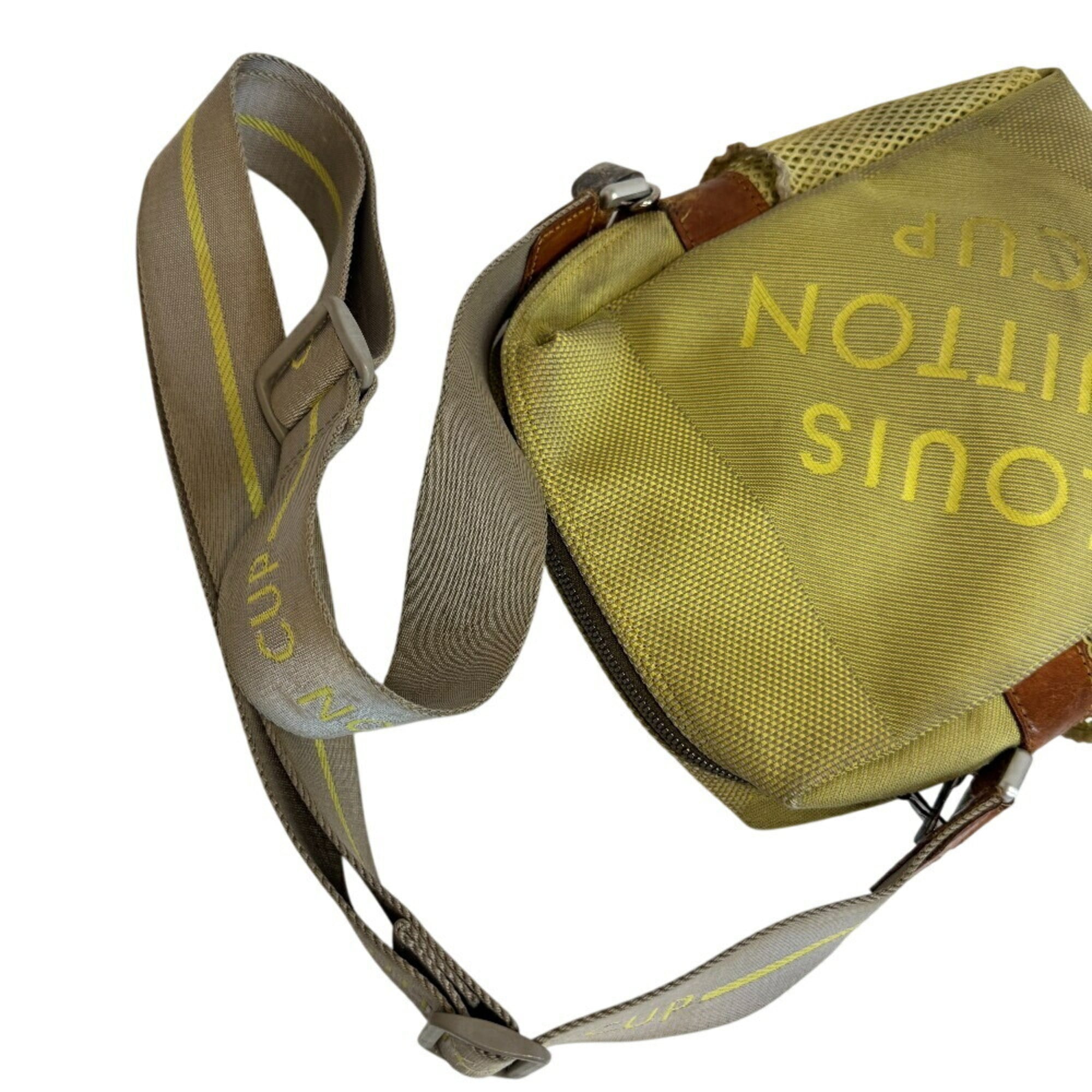 Louis Vuitton Yellow Canvas Pochette Shoulder Bag