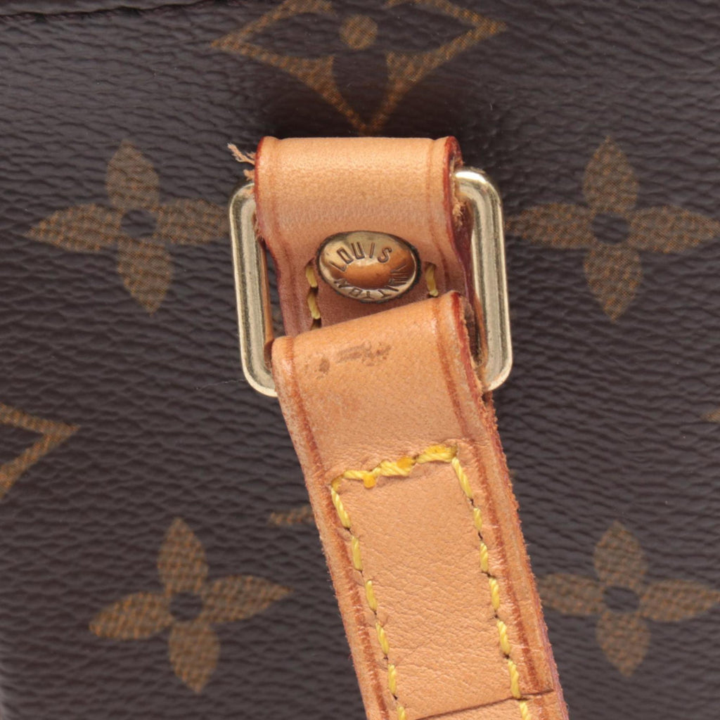 Louis Vuitton Brown Coated Canvas Leather Handbag Shoulder Bag
