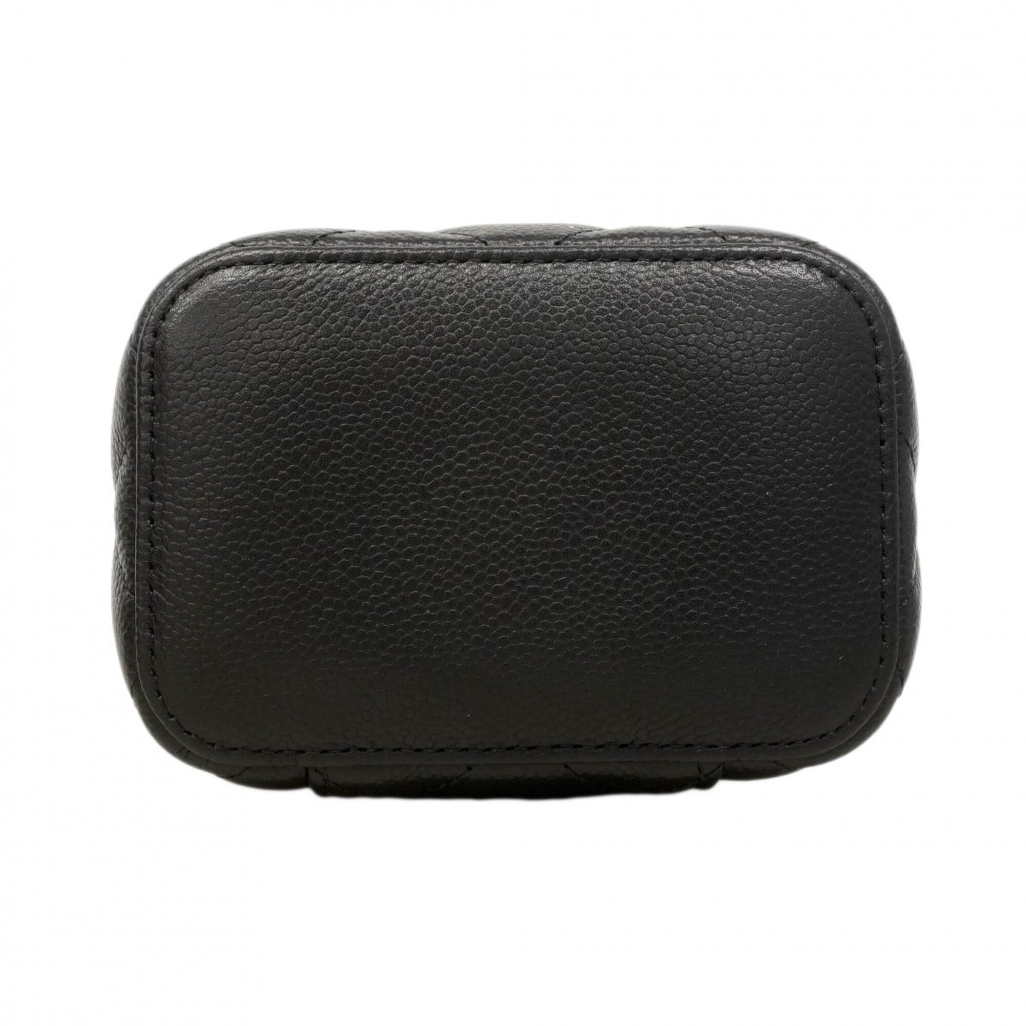Chanel Black Grained Calfskin Shoulder Bag