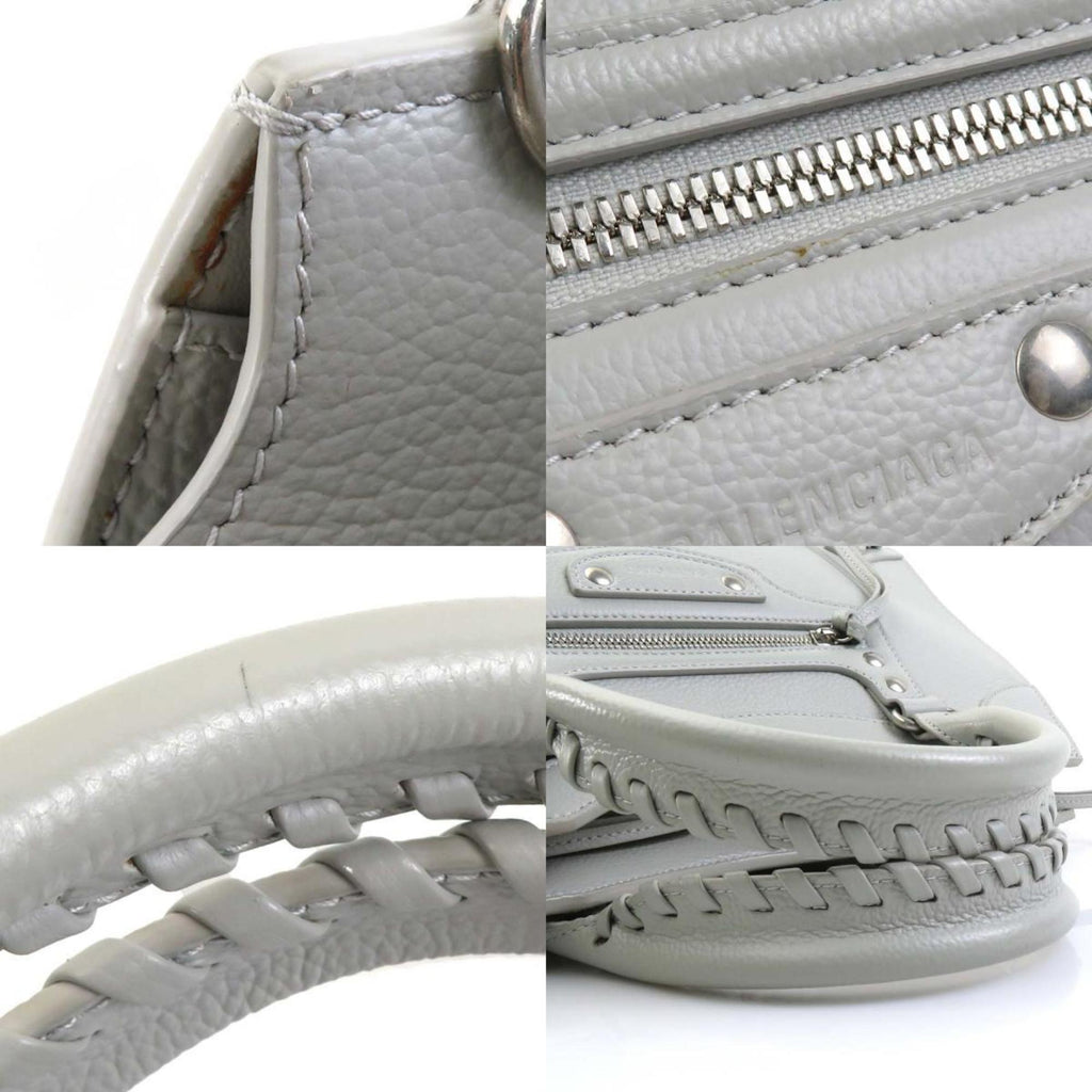 Balenciaga Light Gray Leather Handbag Shoulder