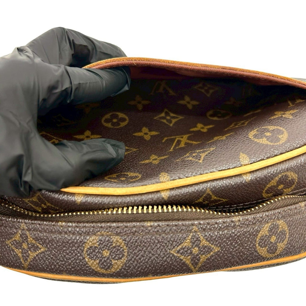 Louis Vuitton Brown Leather Pvc Pochette Shoulder Bag