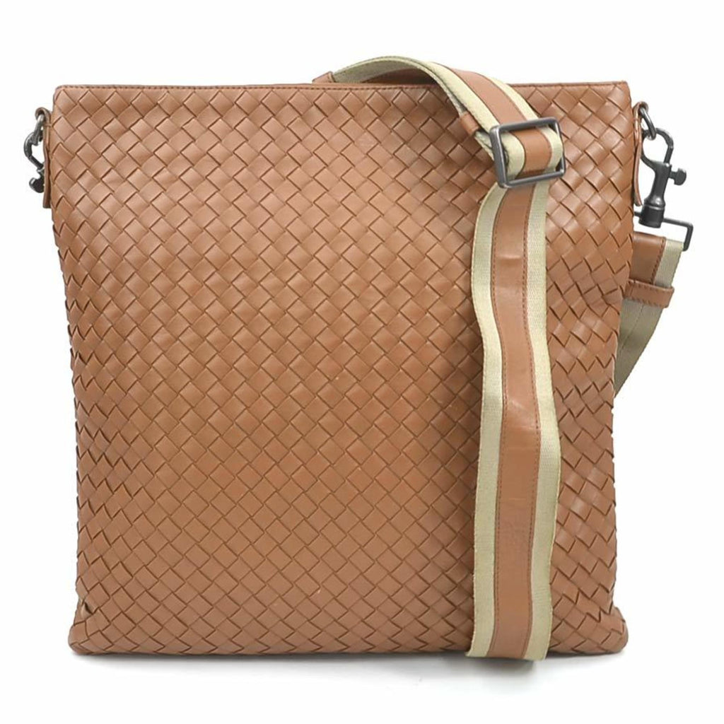 Bottega Veneta Brown Intrecciato Shoulder Bag