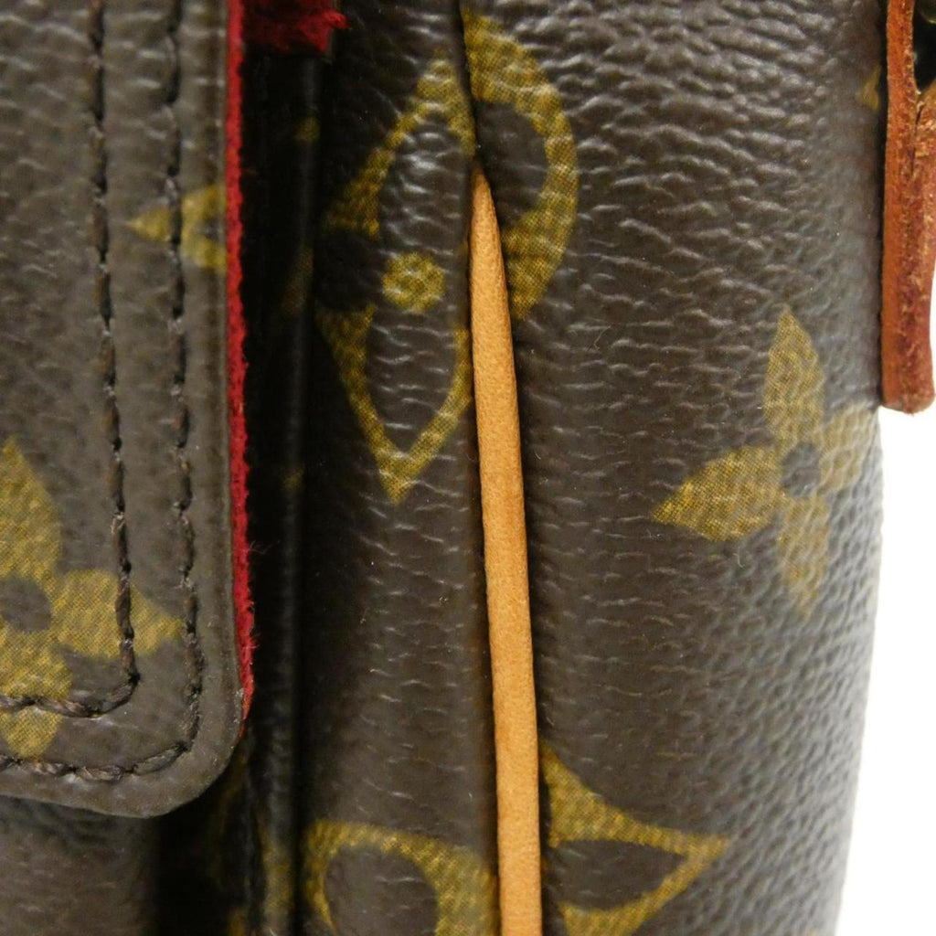 Louis Vuitton Brown Coated Canvas Shoulder Bag