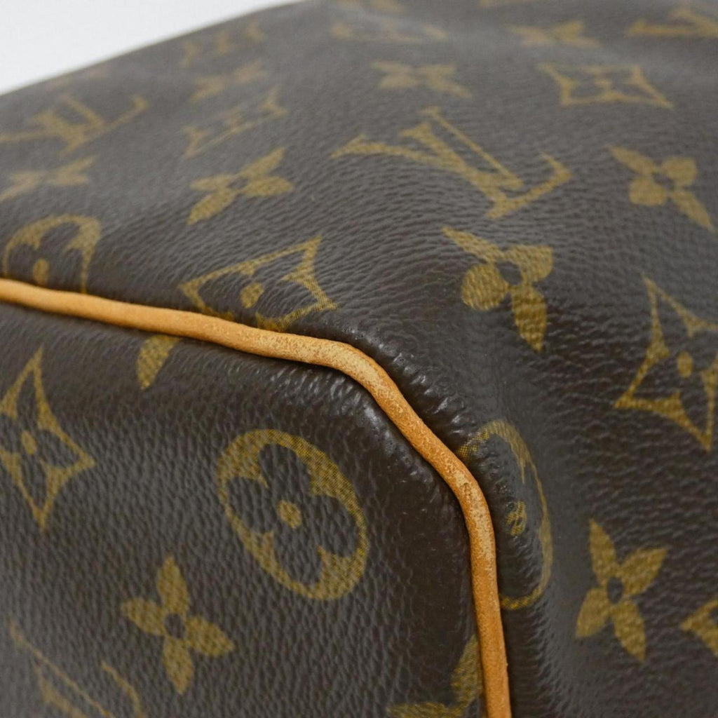 Louis Vuitton Monogram Brown Coated Canvas Boston Bag