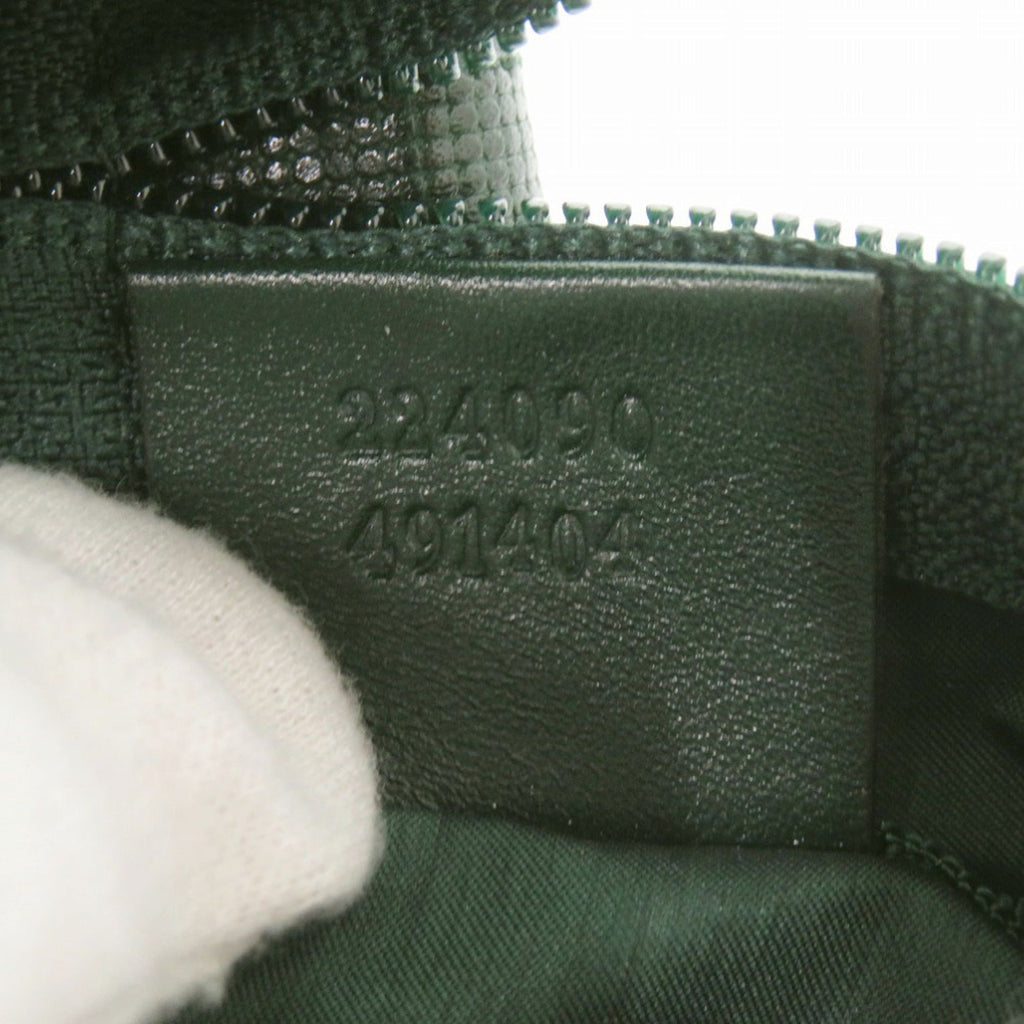 Gucci Green Nylon Handbag Pouch (Pre-Owned)