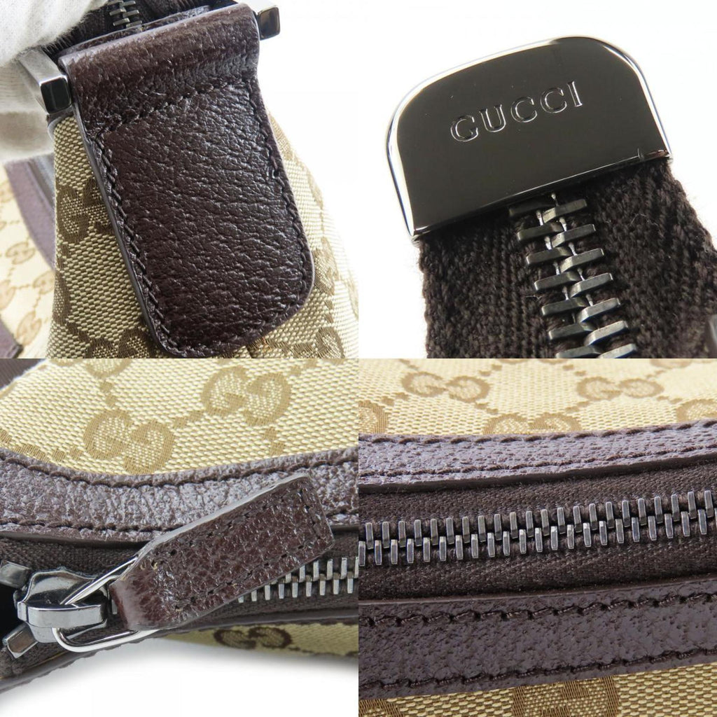 Gucci Gg Canvas Beige Brown Gg Canvas Shoulder Bag (Pre-Owned)