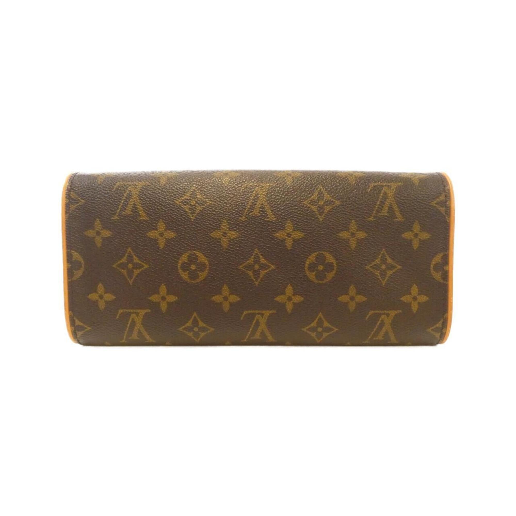Louis Vuitton Marron Coated Canvas Pochette Shoulder Bag