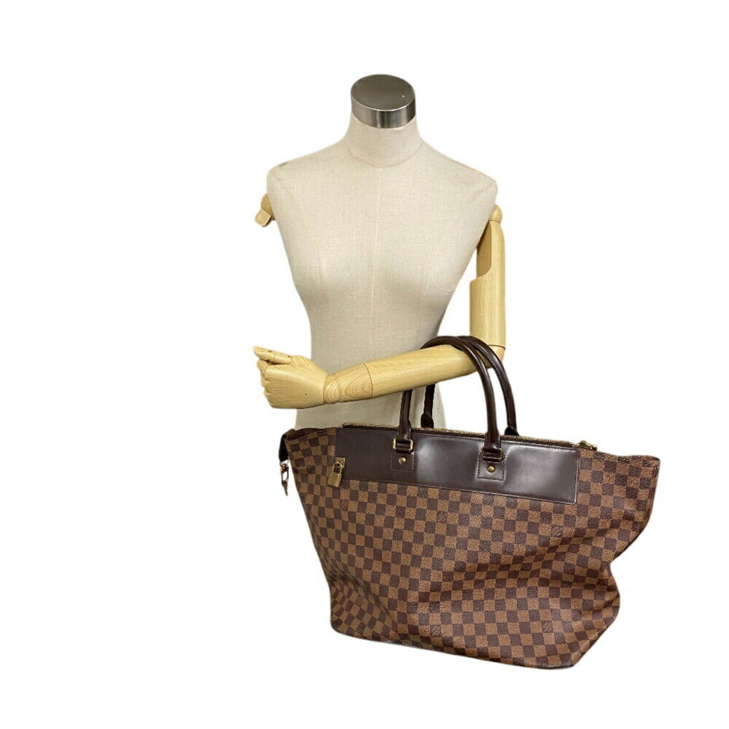 Louis Vuitton Damier Brown Red Color Leather Handbag