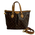 Louis Vuitton Brown Leather Pvc Handbag Shoulder Bag Tote Bag